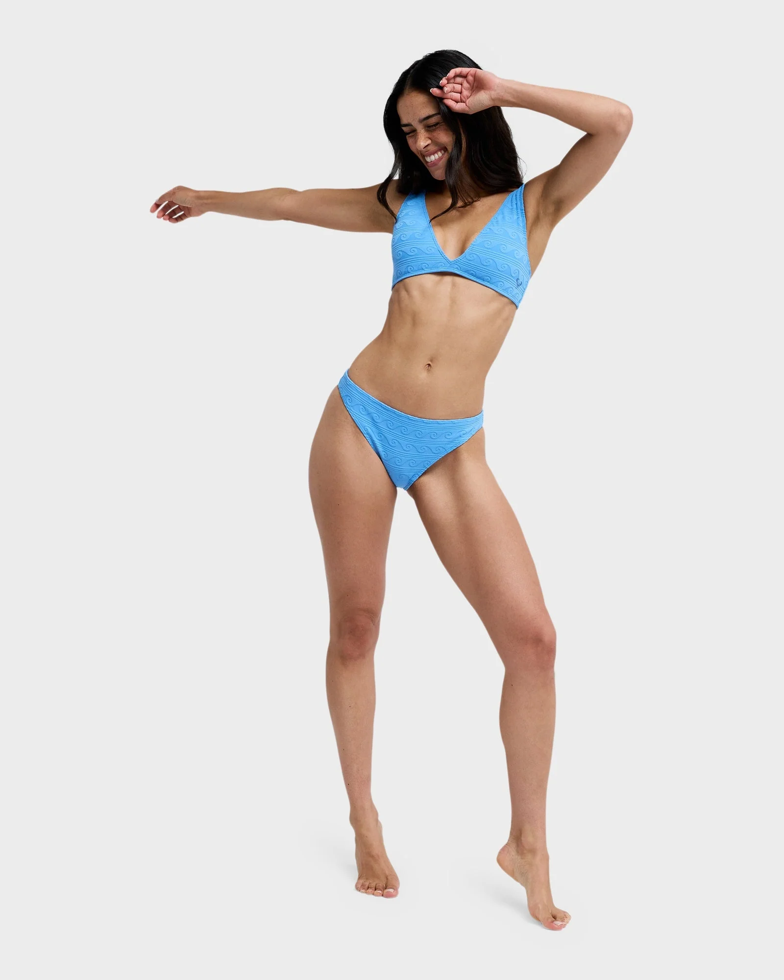 Womens Paradise Wave Elongated Tri Bikini Top - Image 4