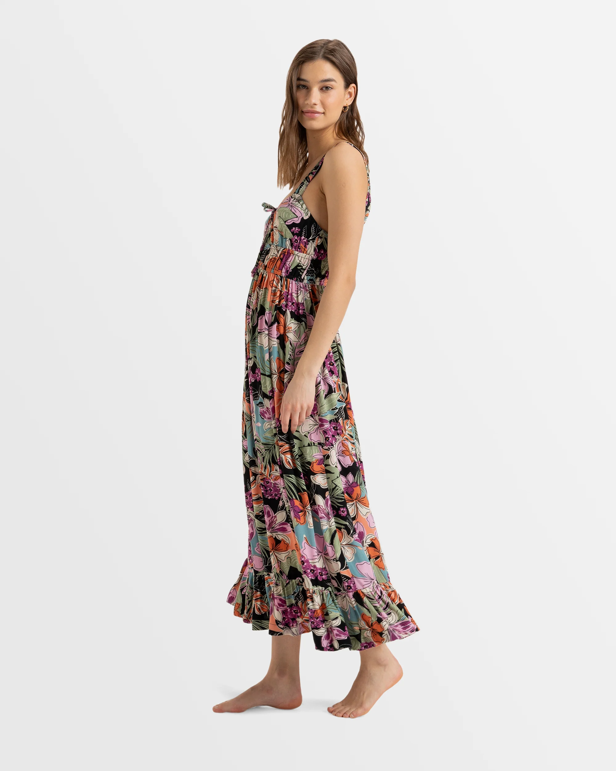 Womens Paradise Winds Tropical Midi Dress - Image 2