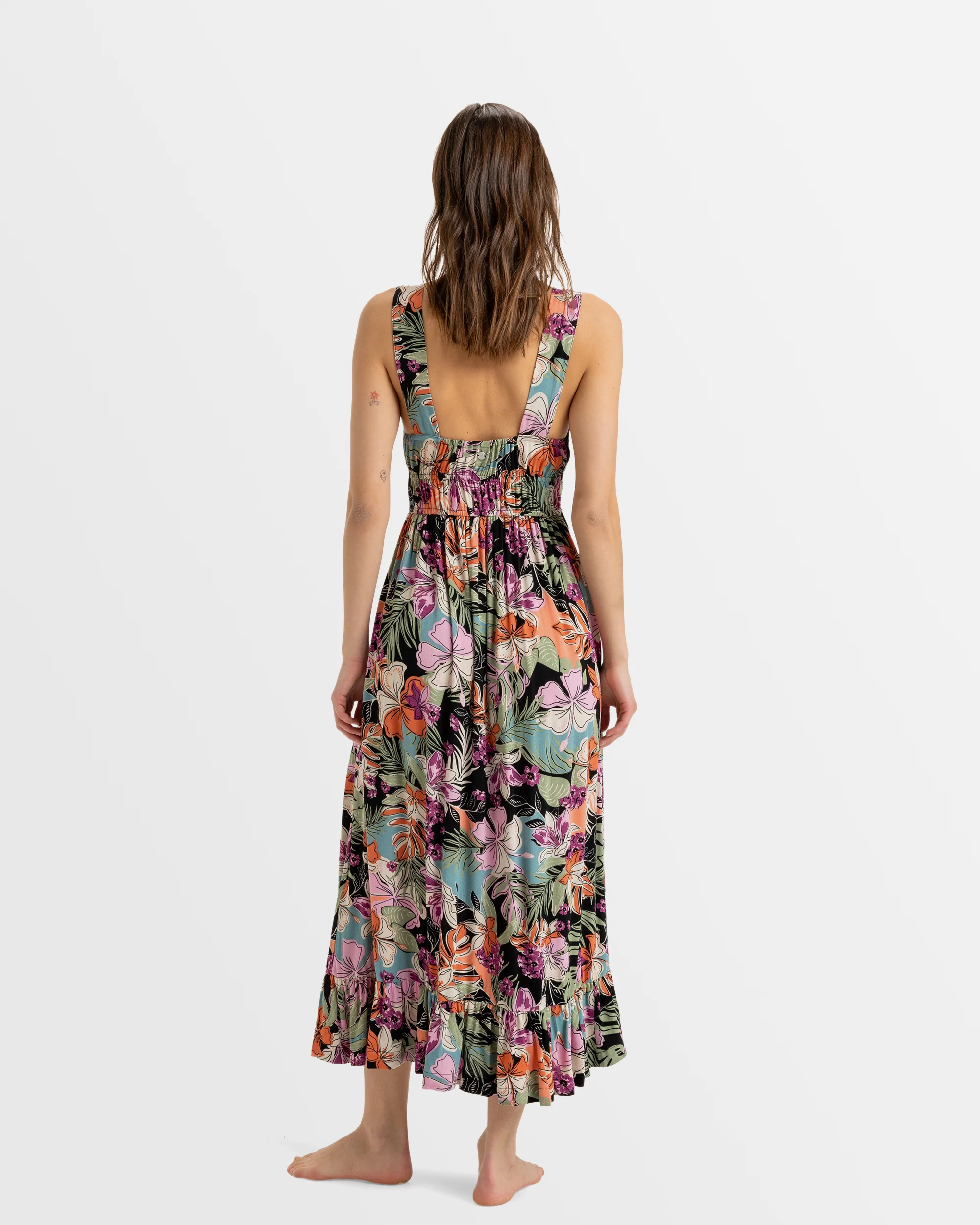 Womens Paradise Winds Tropical Midi Dress - Image 3