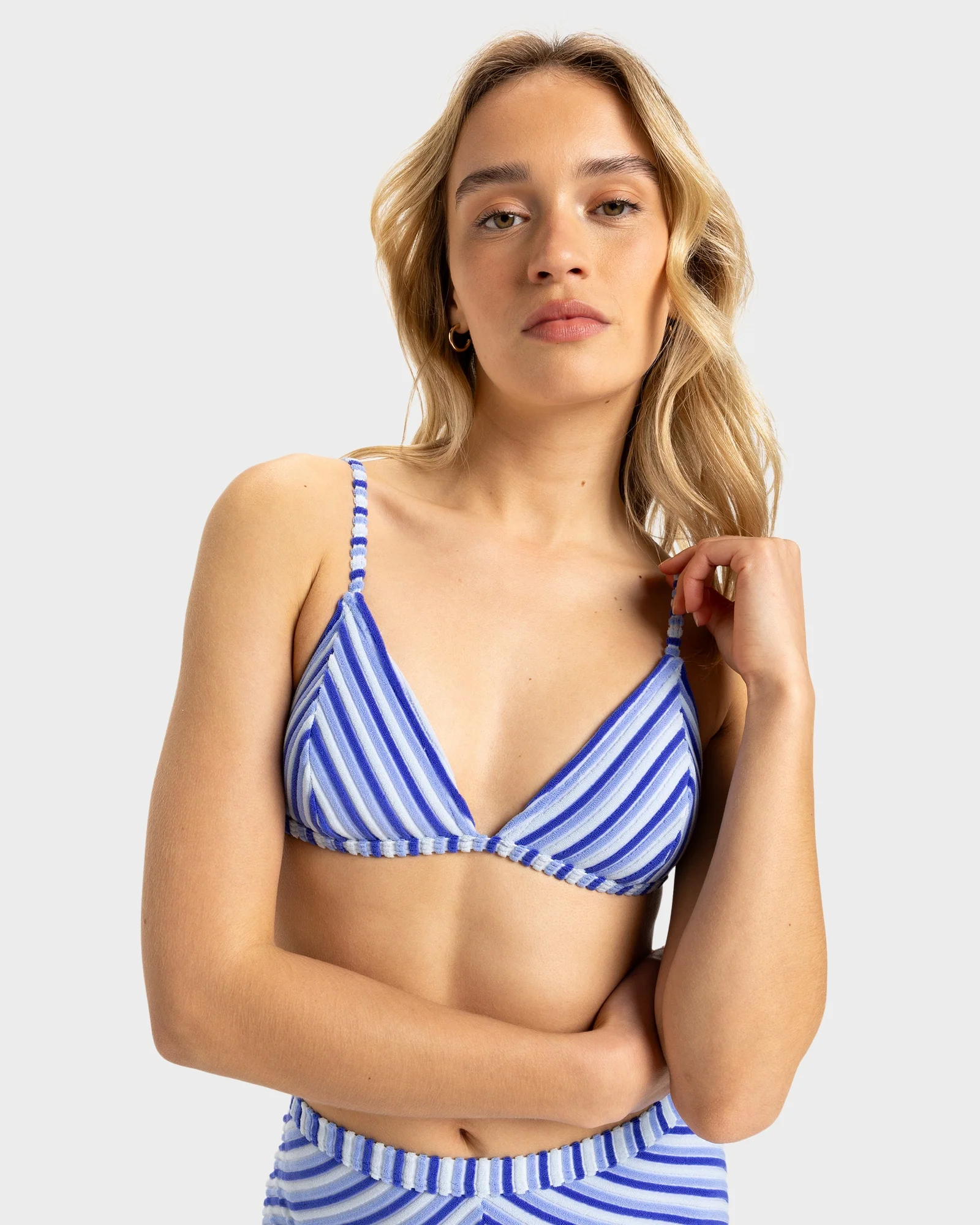 Womens Party Wave 2 Fixed Tri Bikini Top - Image 2