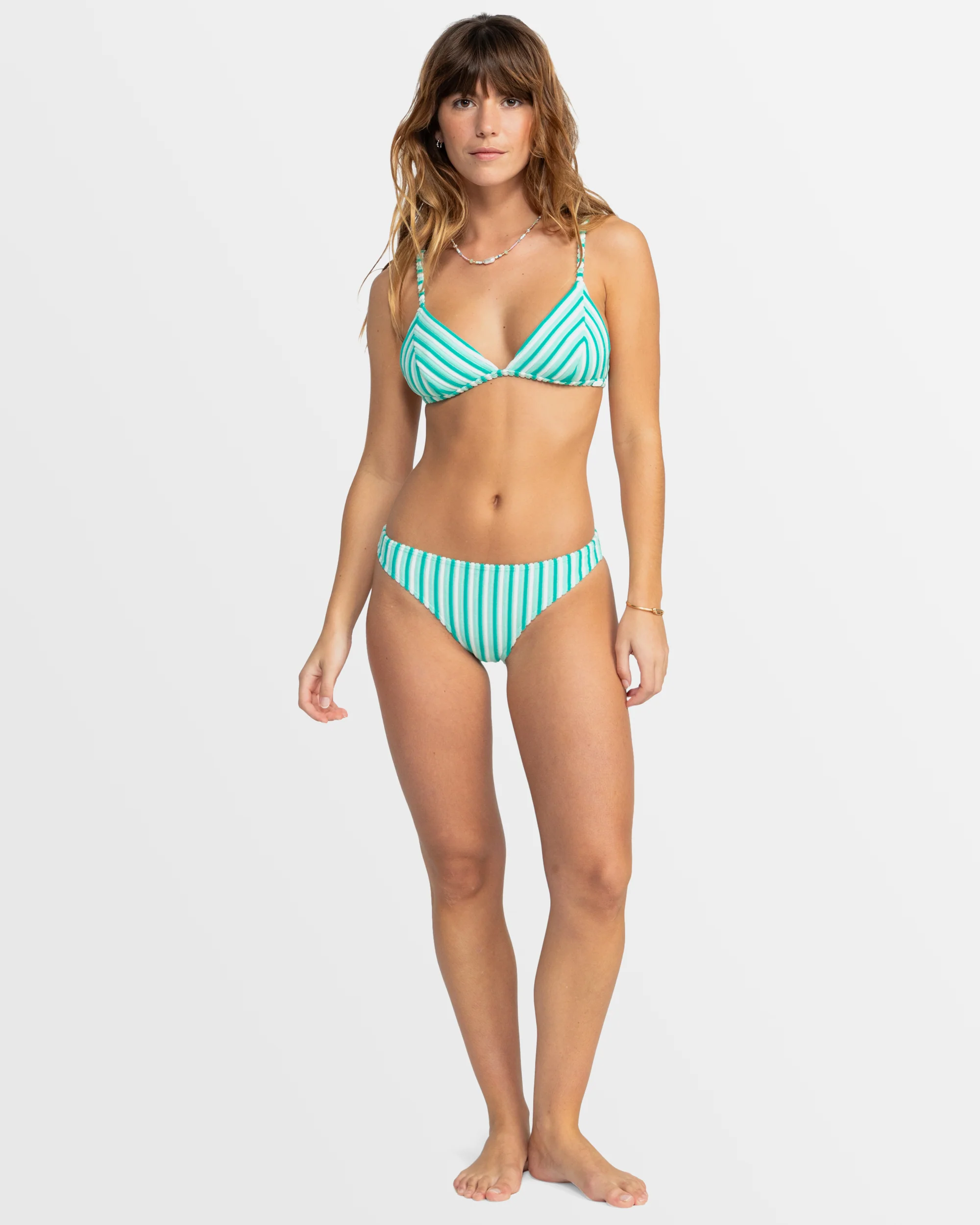 Womens Party Wave Fixed Tri Bikini Top - Image 4