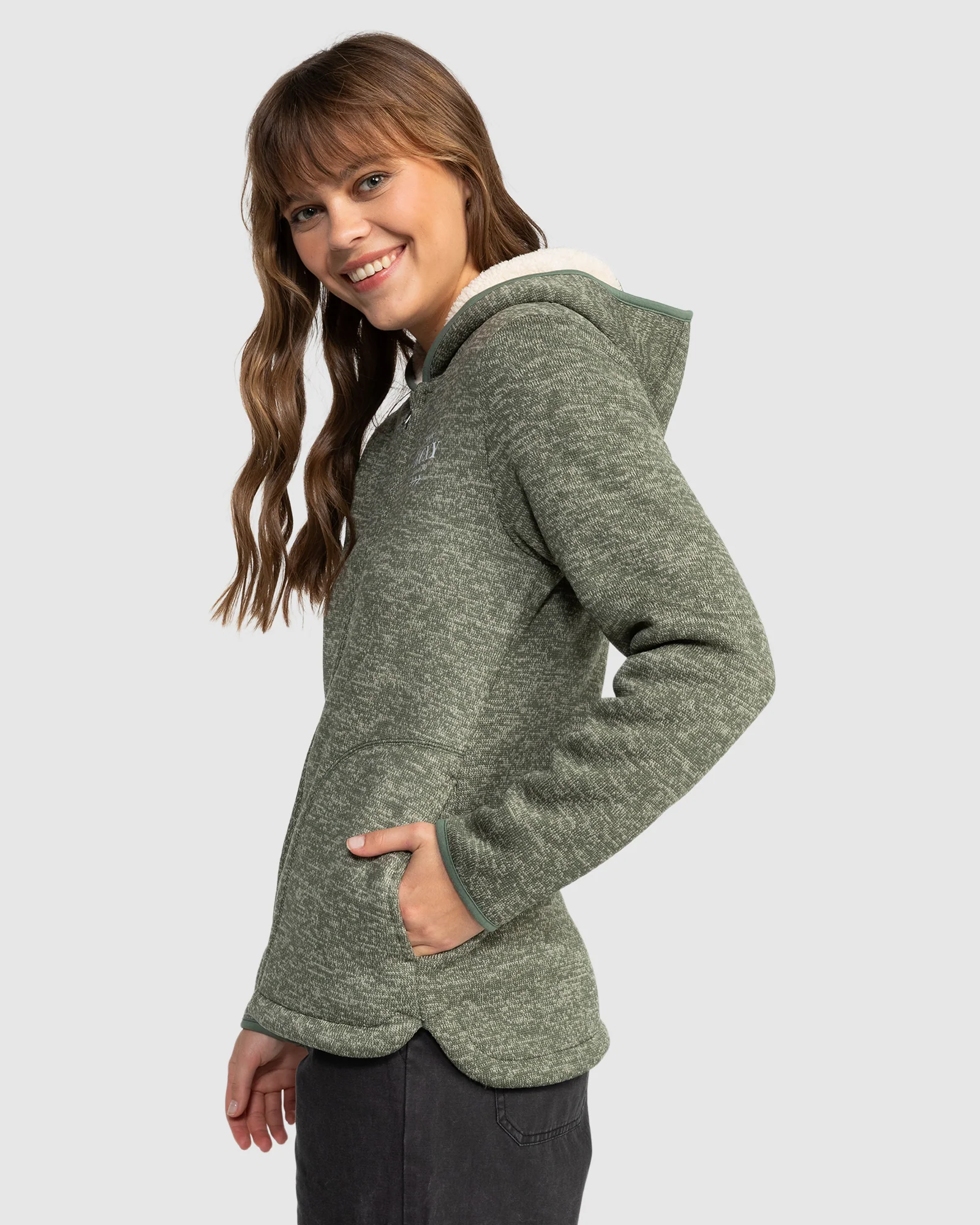 Womens Petal Fever Polar Fleece Zip-Up Hoodie - Image 2