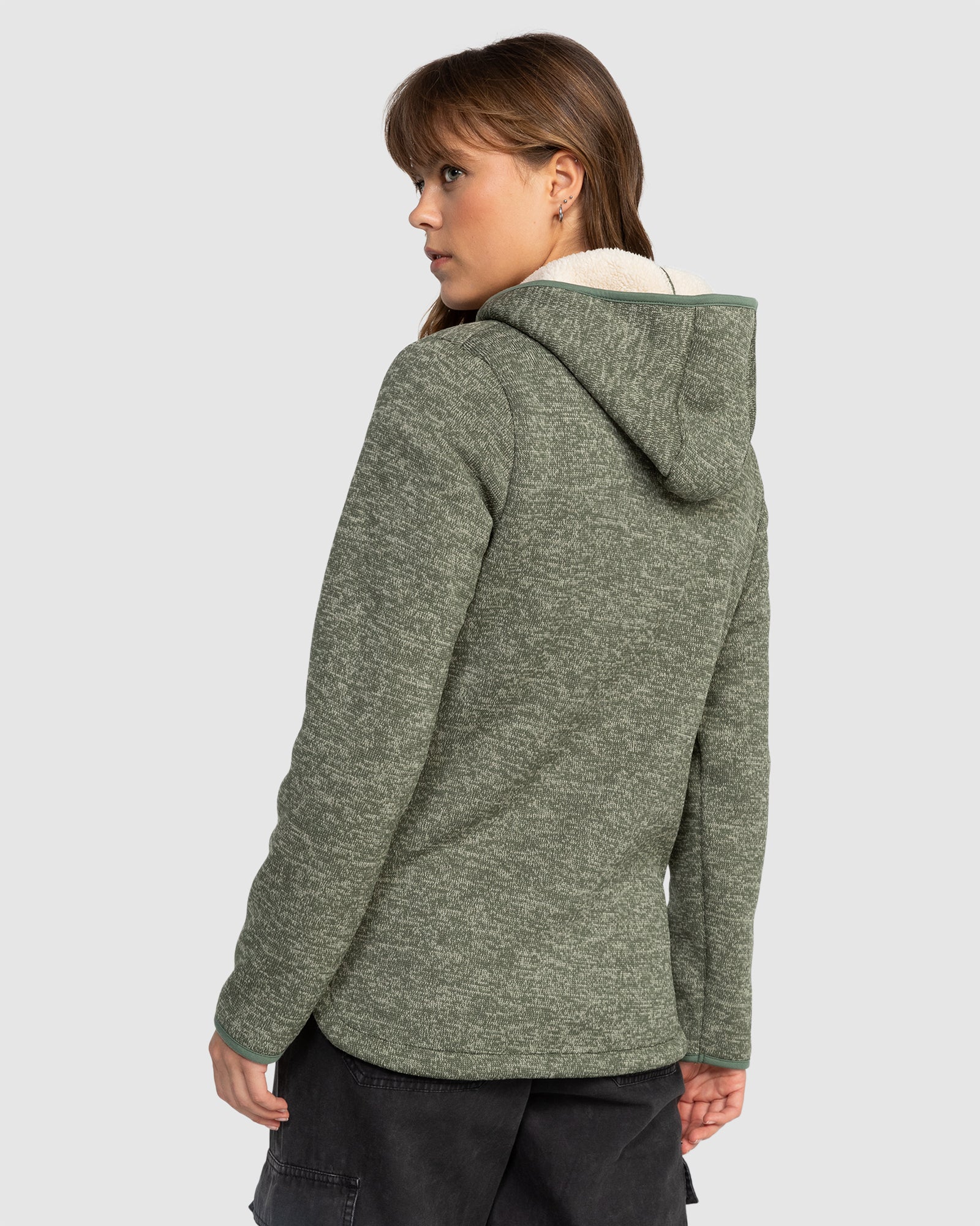 Womens Petal Fever Polar Fleece Zip-Up Hoodie - Image 3