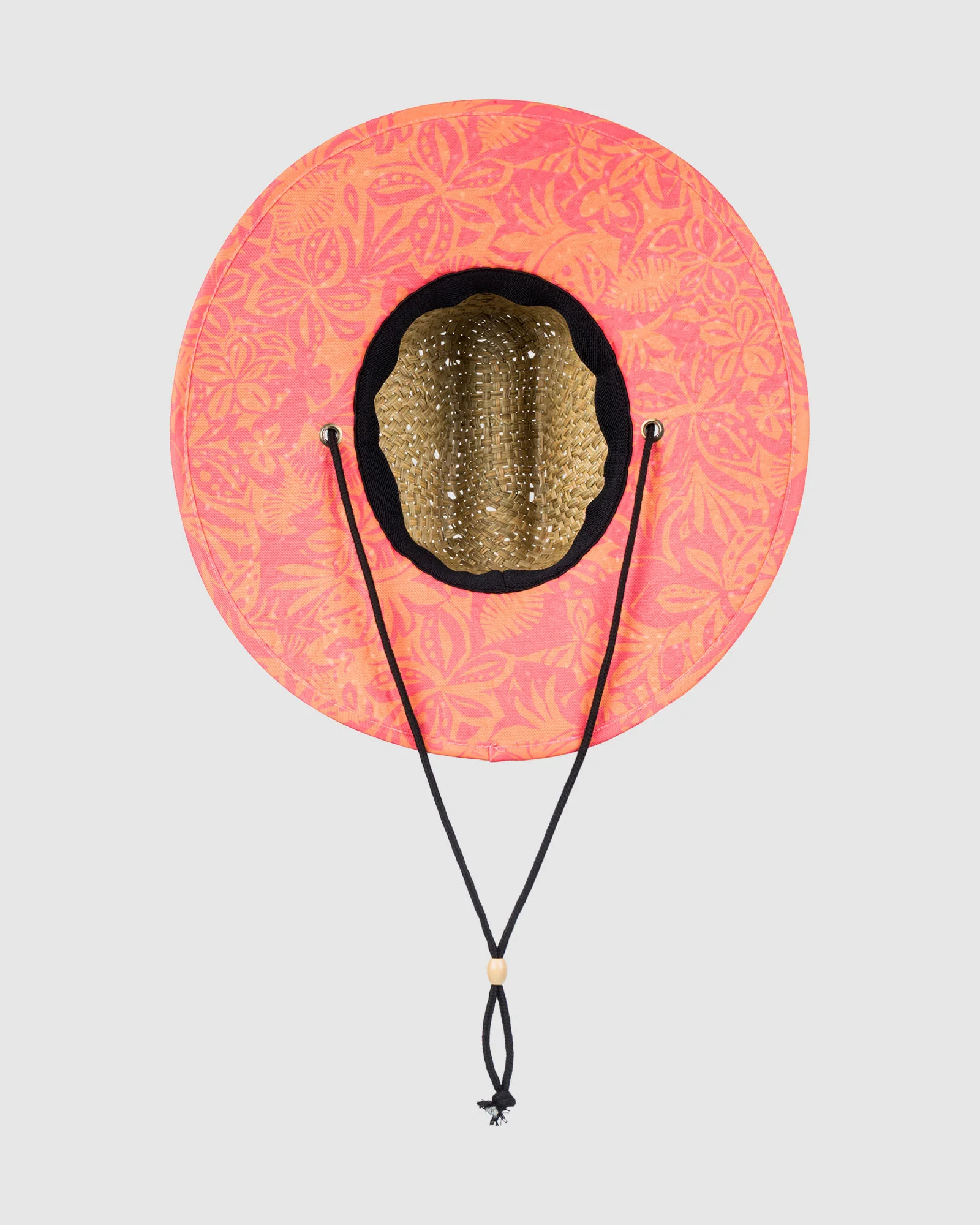 Womens Pina To My Colada Printed Straw Hat - Image 3
