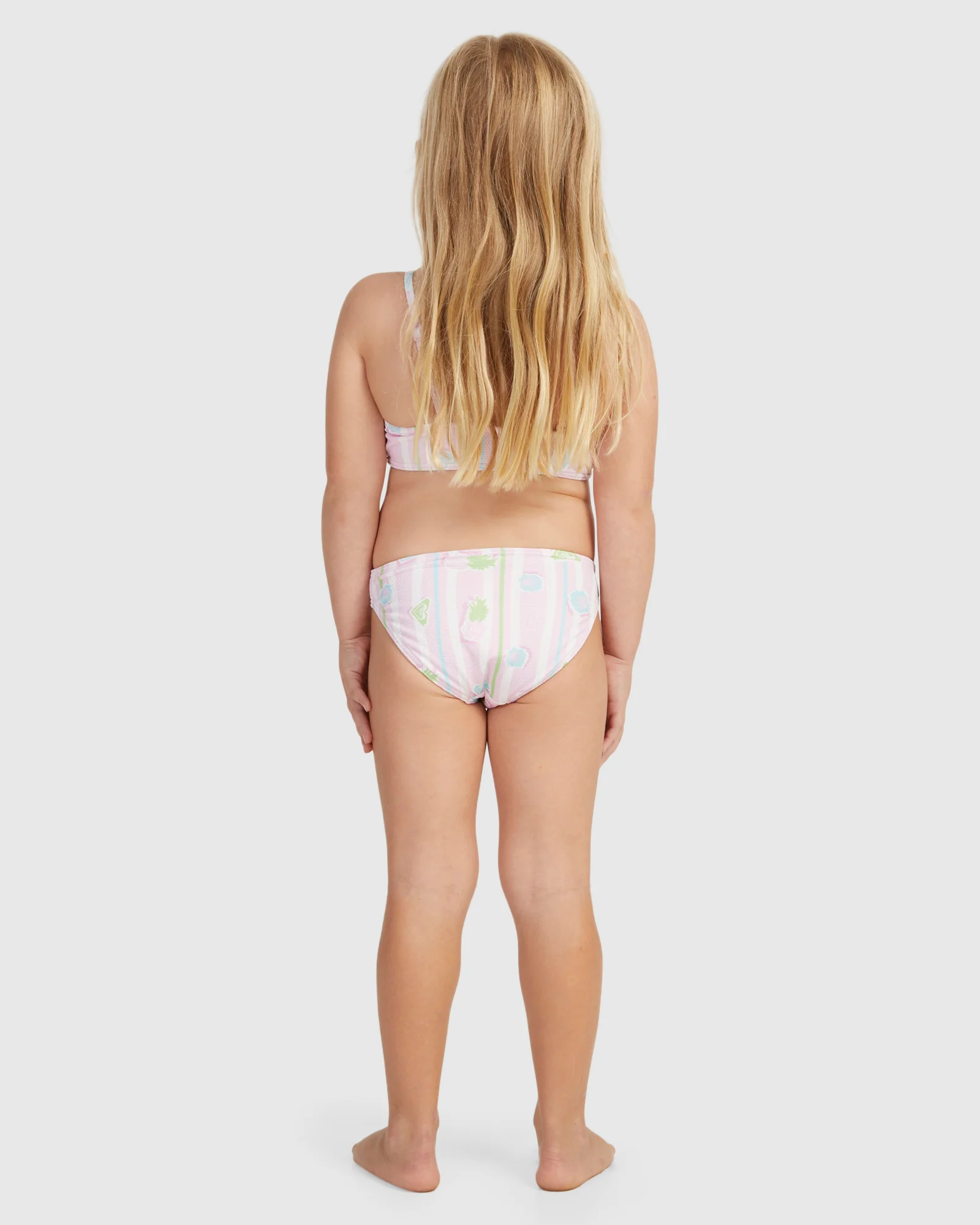 Girls 2-7 Pineapple Line Crop Top Set Bikini - Image 3