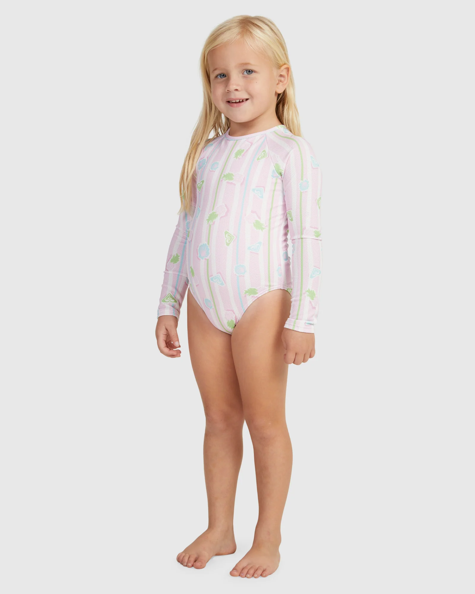Girls Pineapple Line Onesie Rashguard - Image 2