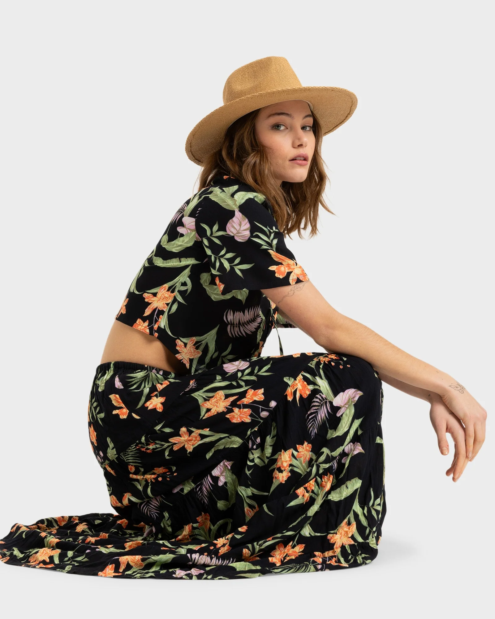 Womens Pink Sunset Top - Image 3