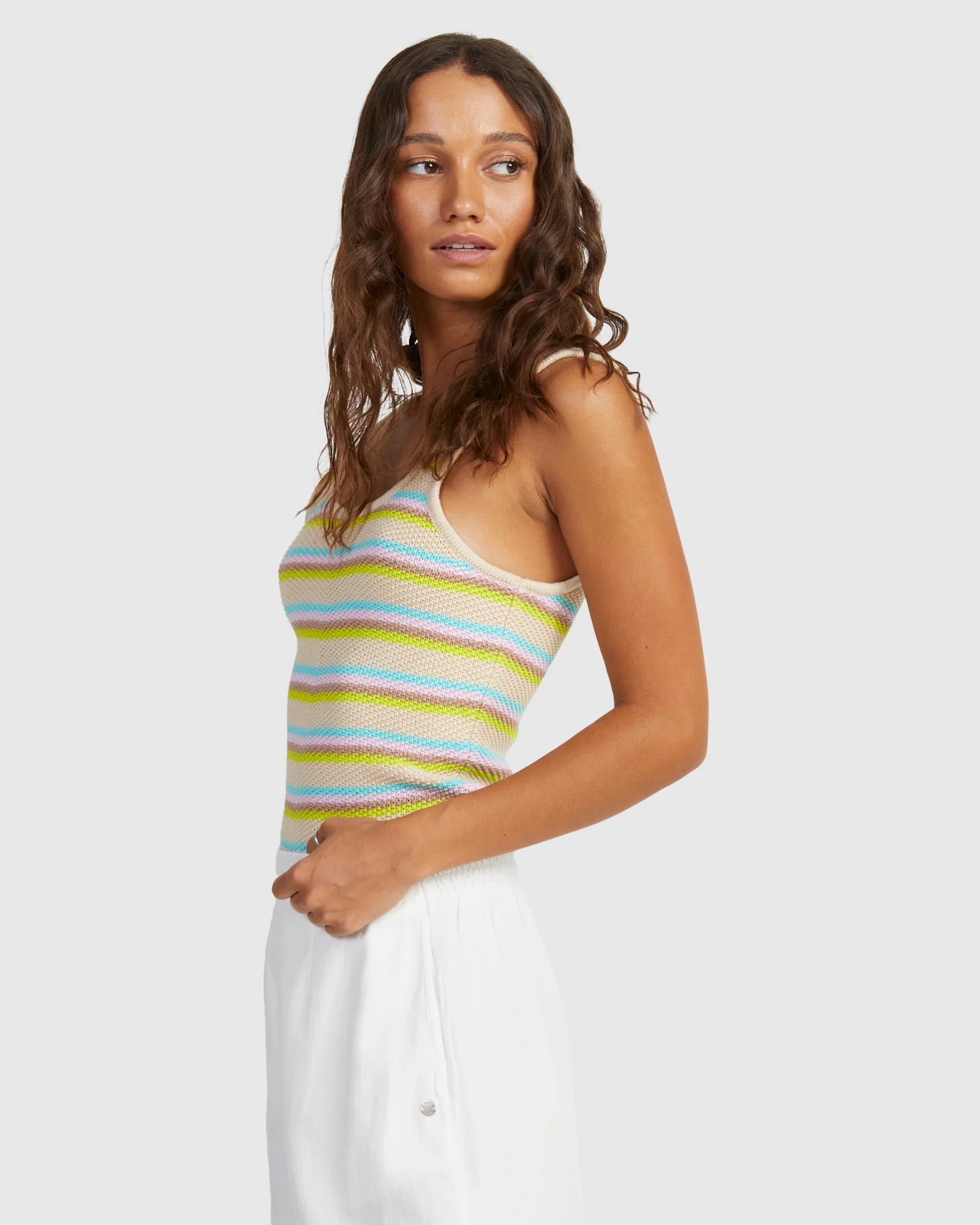 Womens Playa Del Amor Stripe Top - Image 2