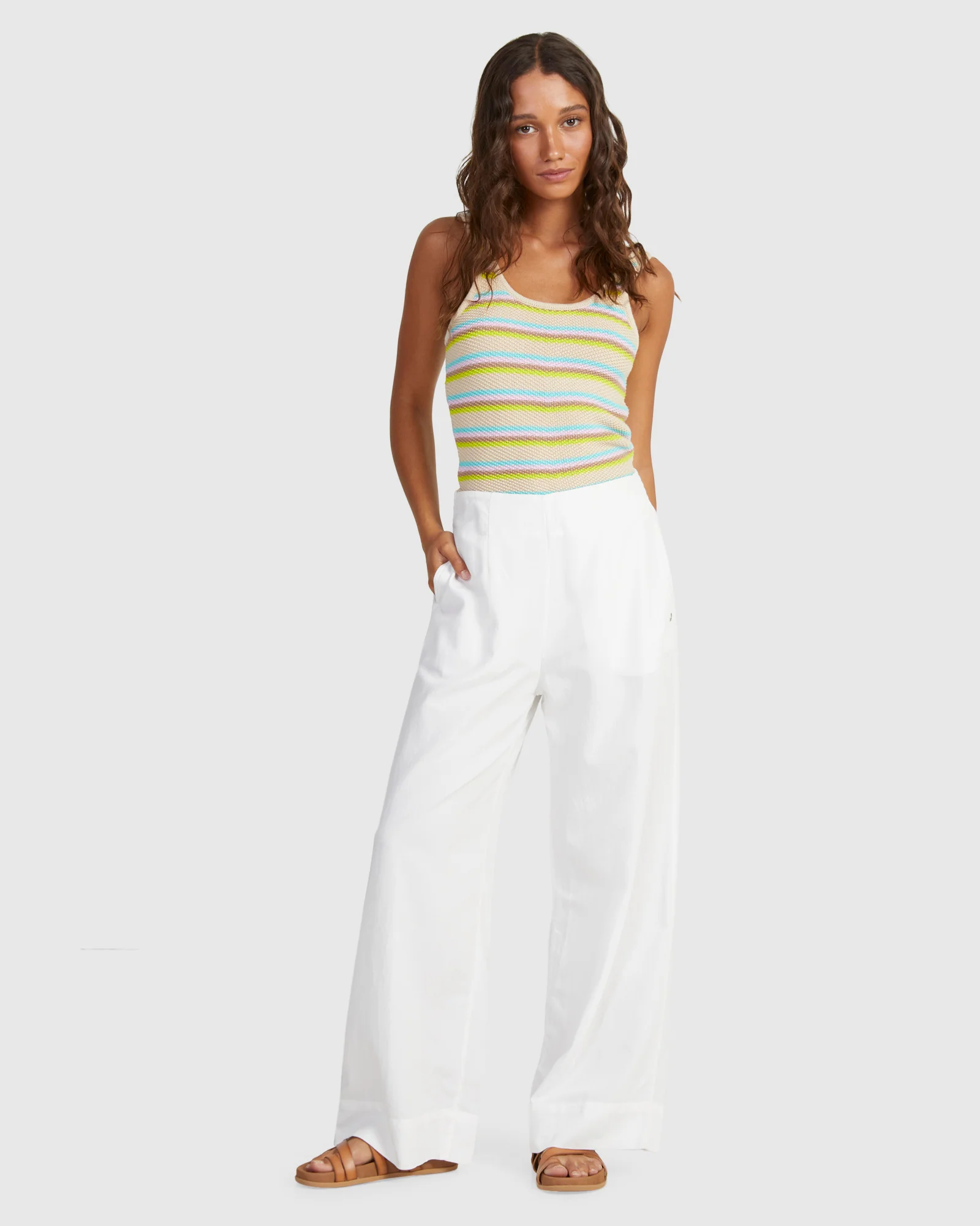 Womens Playa Del Amor Stripe Top - Image 5