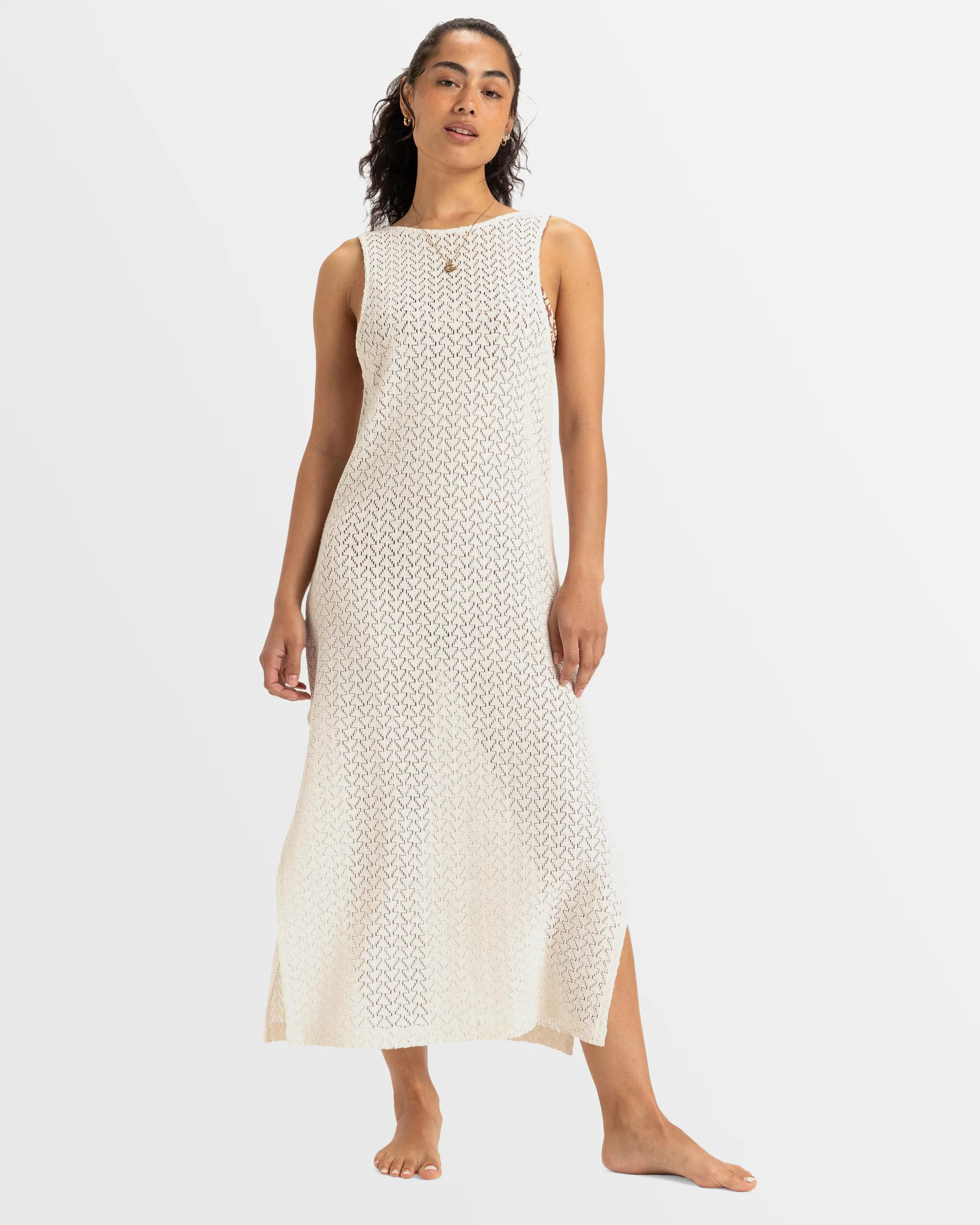 Womens Playa Mood Crochet Long Dress - Image 4