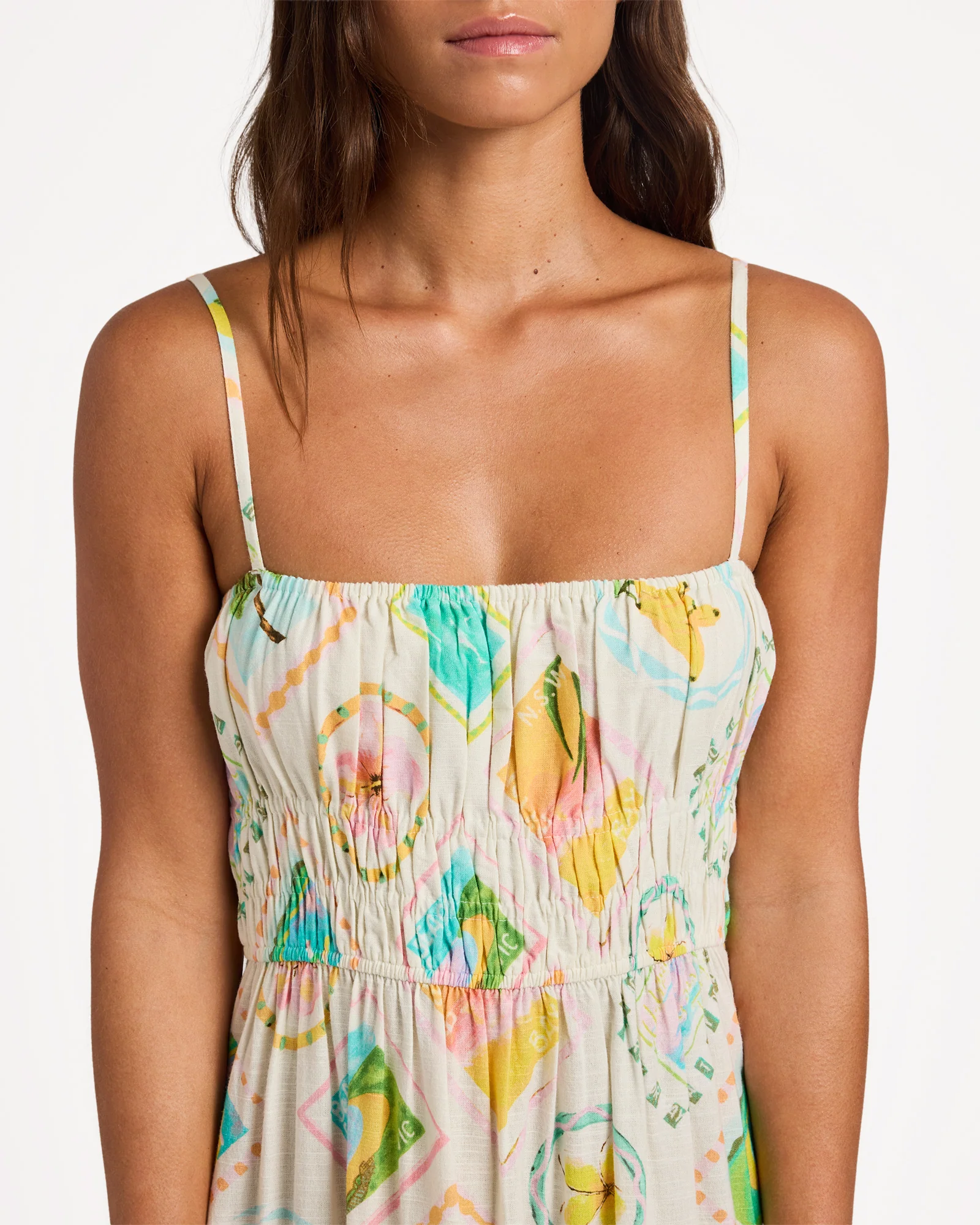 Womens Postcards Maxi Dress - Image 4