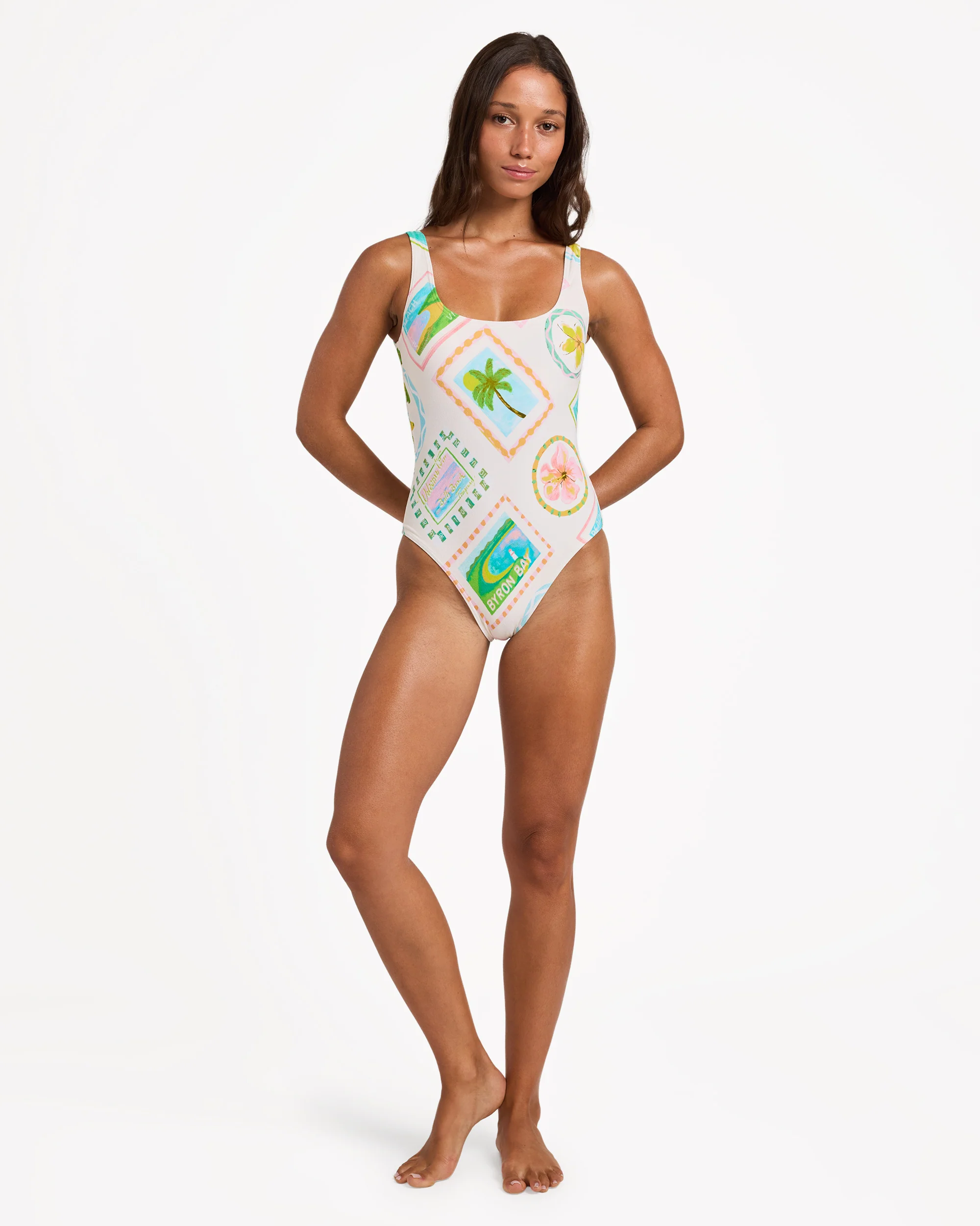 Womens Postcards One Piece - Image 6
