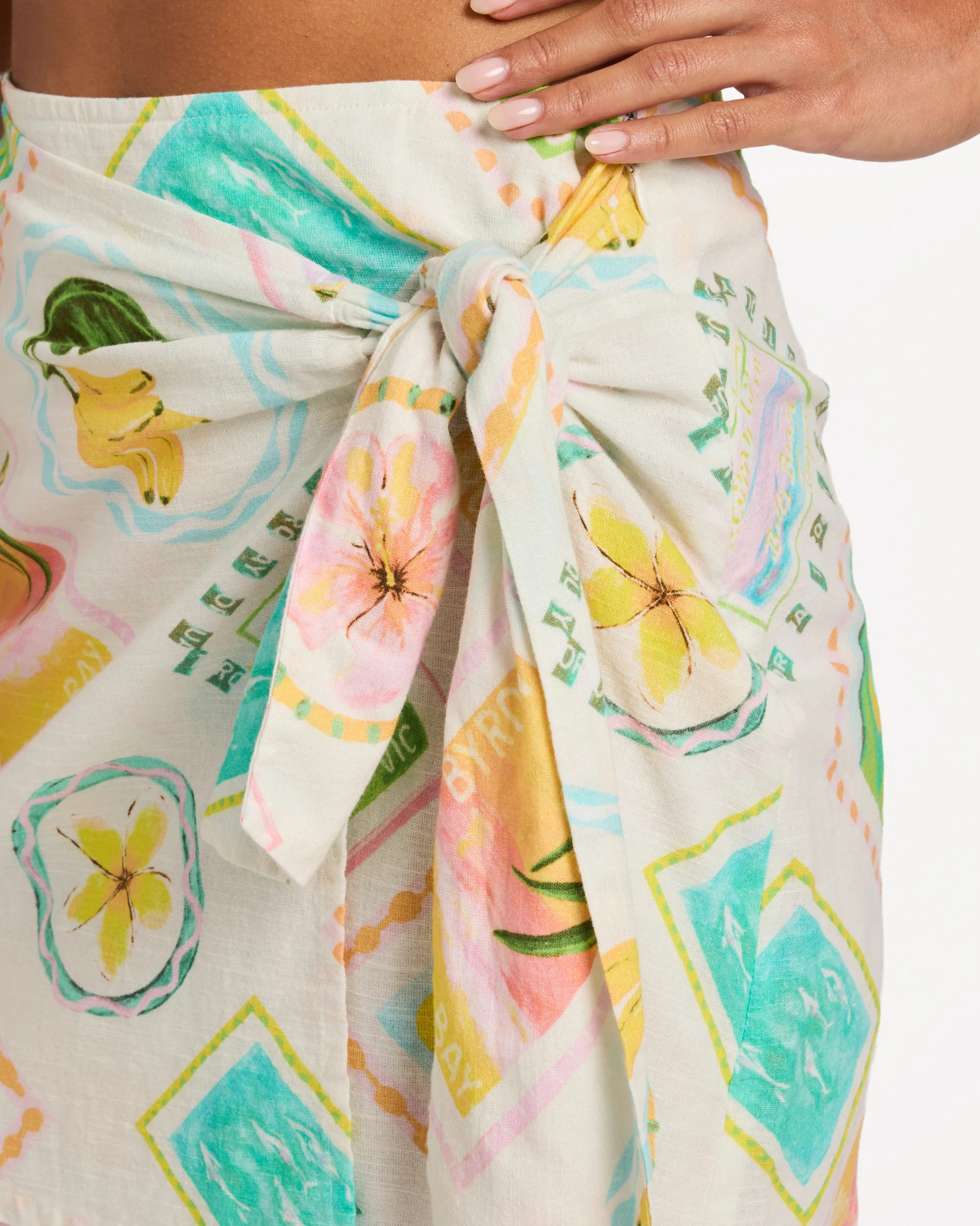 Womens Postcards Saron Mini Skirt - Image 4