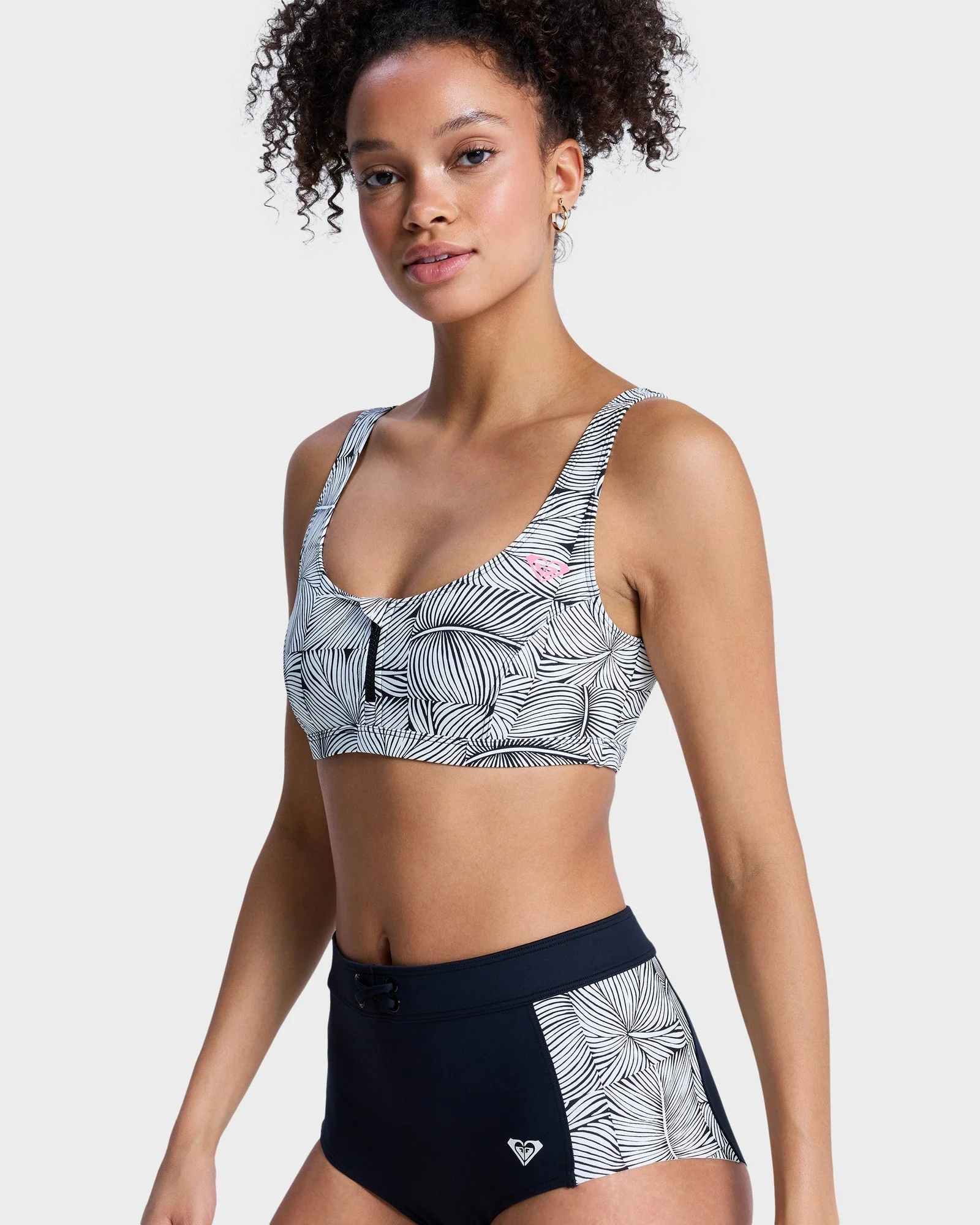 Womens Pro Surf Athletic Tri Bikini Top - Image 3