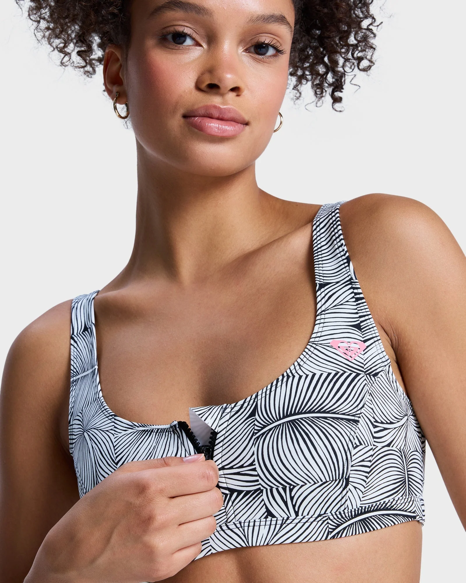 Womens Pro Surf Athletic Tri Bikini Top - Image 4