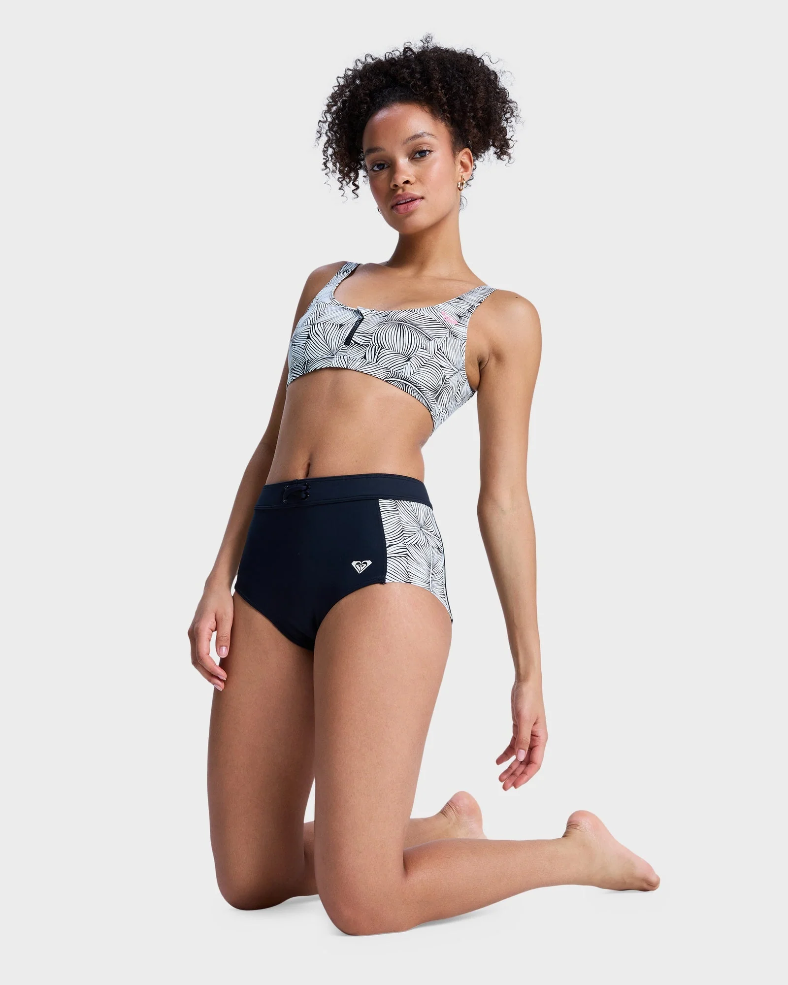 Womens Pro Surf Mid Waist Classic Bikini Bottom - Image 8