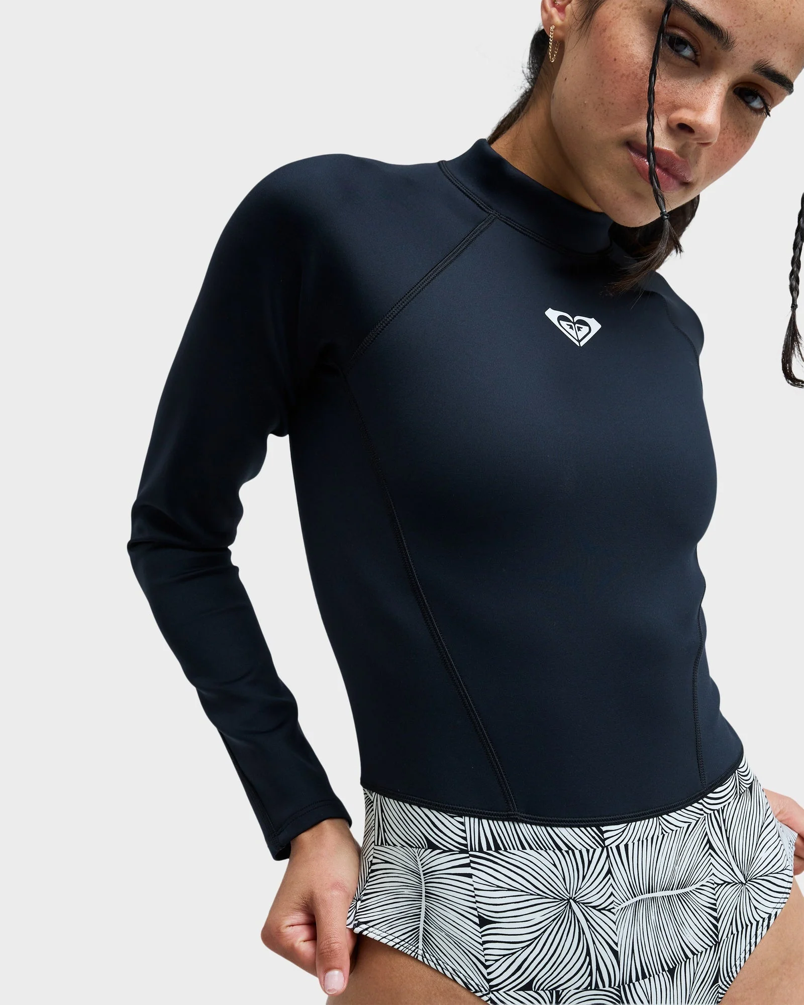 Womens Pro Surf Long Sleeve Rash Vest - Image 5