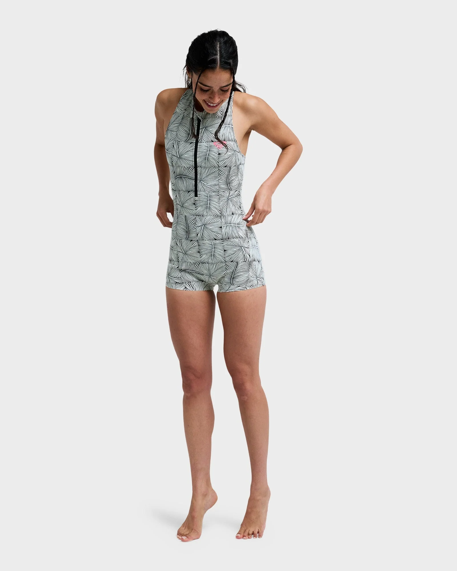 Womens Pro Surf Boyleg One Piece Swimsuit - Image 6