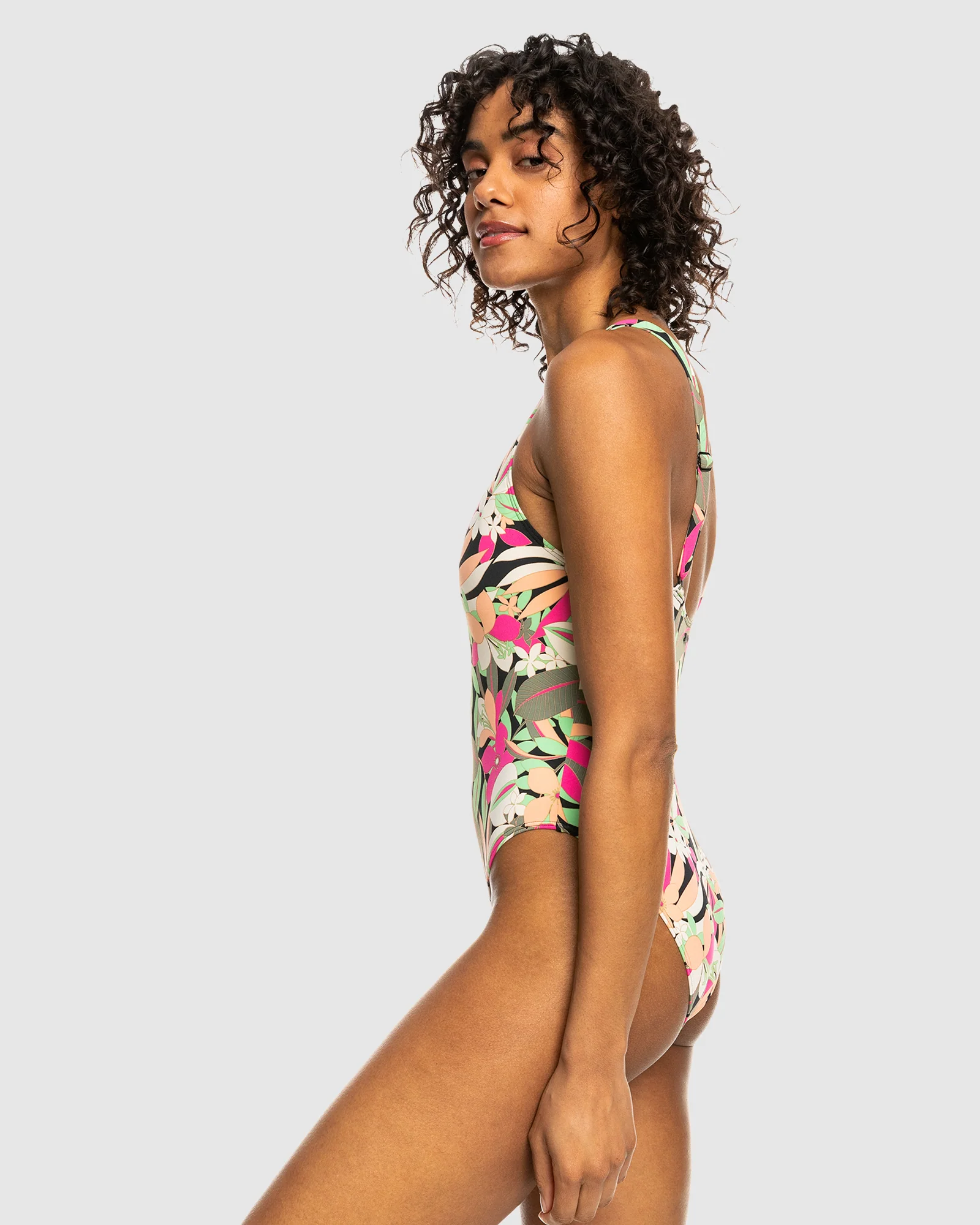 Womens Beach Classics High Leg One Piece Swimsuit - Image 2