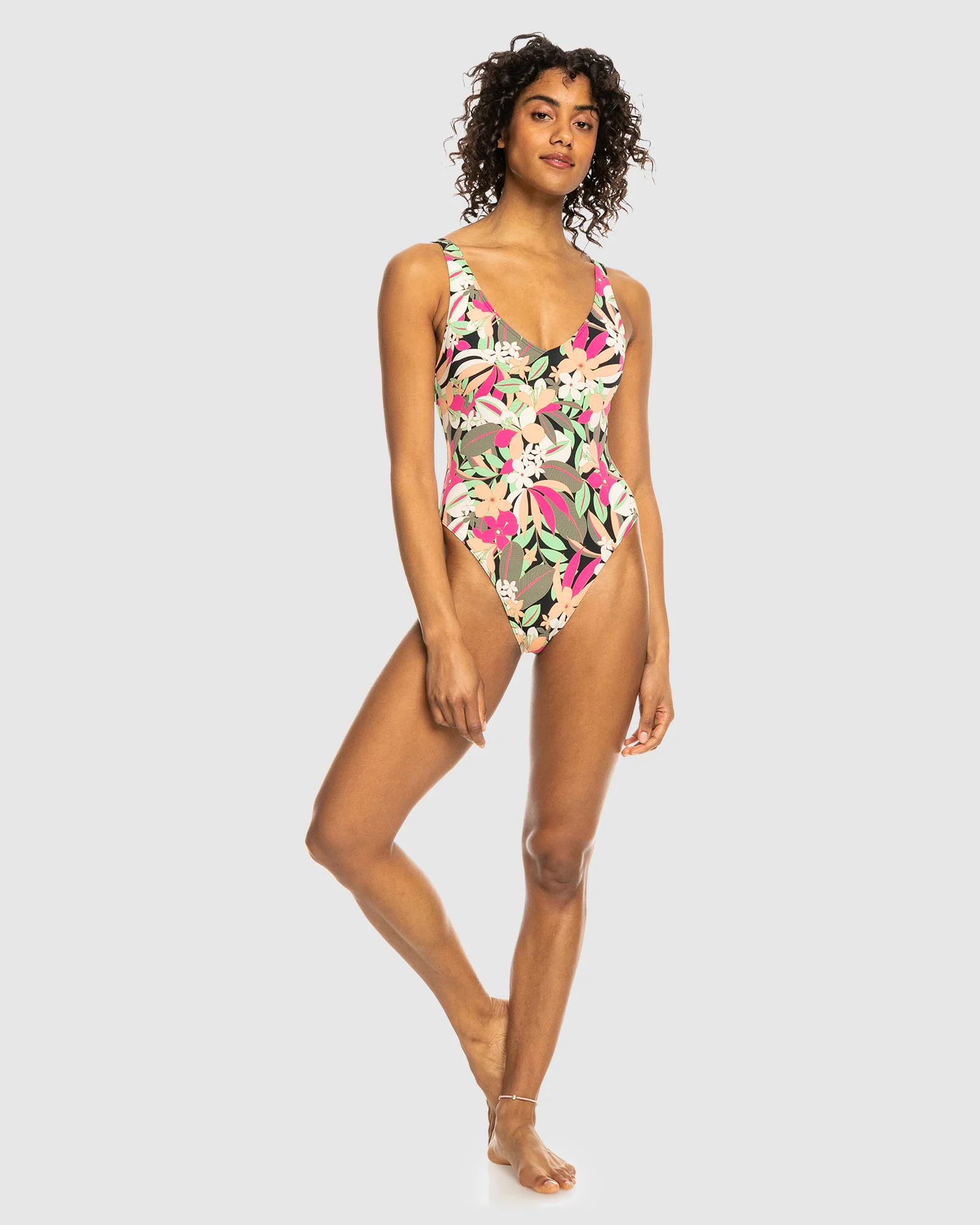Womens Beach Classics High Leg One Piece Swimsuit - Image 5