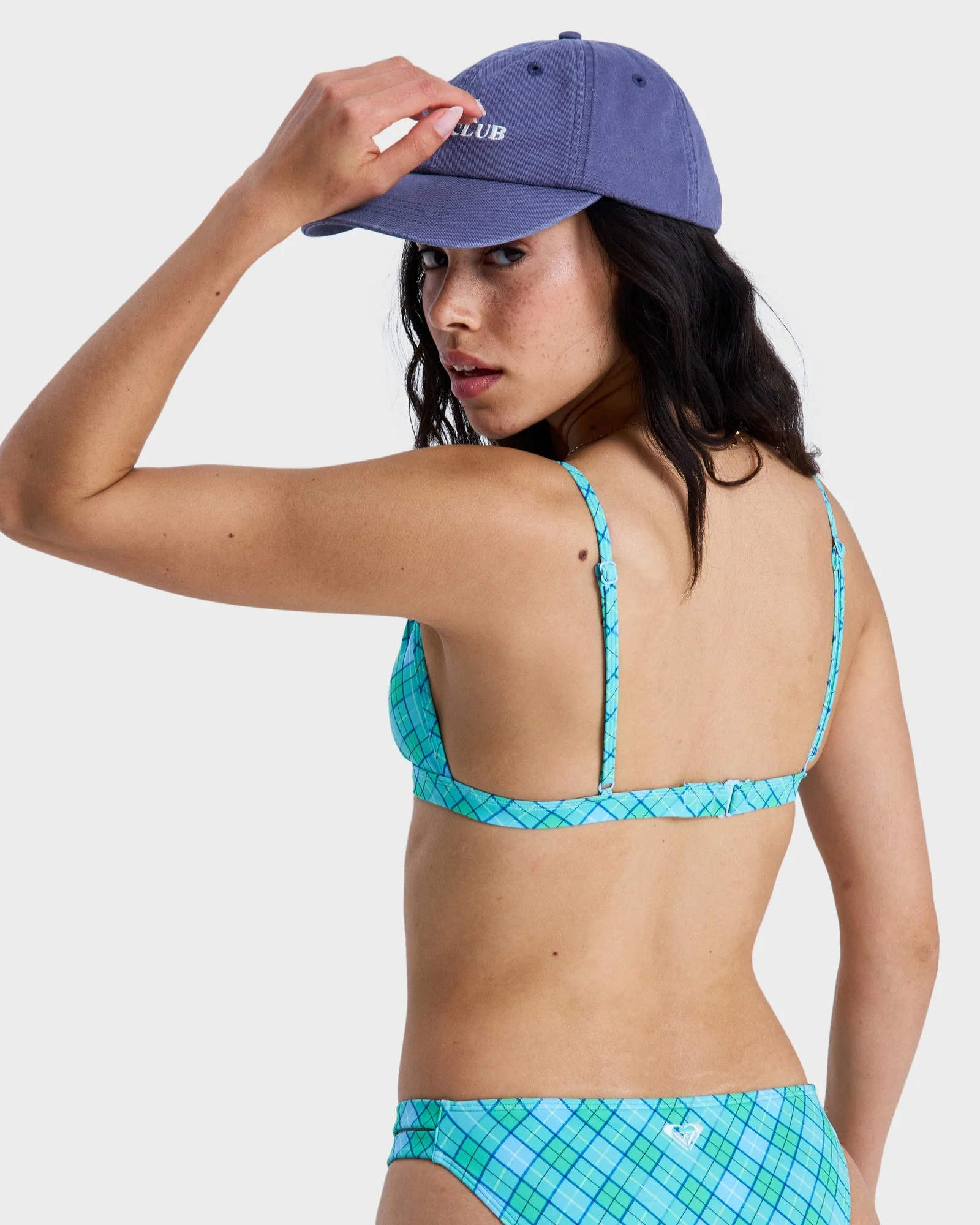 Womens Printed Essentials Fixed Tri Bikini Top - Image 2