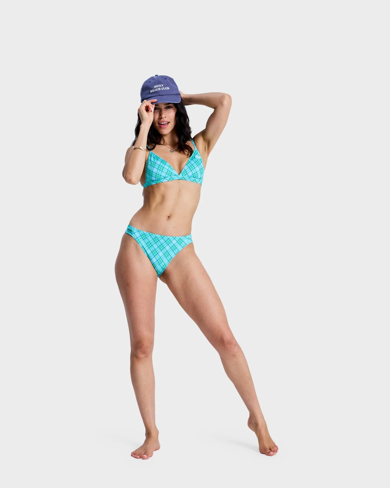 Womens Printed Essentials Fixed Tri Bikini Top - Image 5