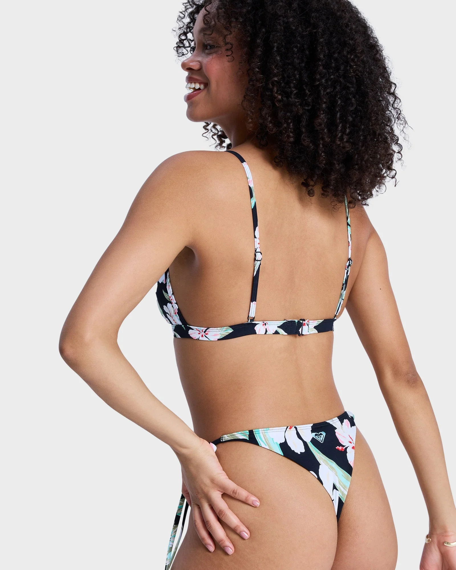 Womens Printed Essentials Fixed Tri Bikini Top - Image 2