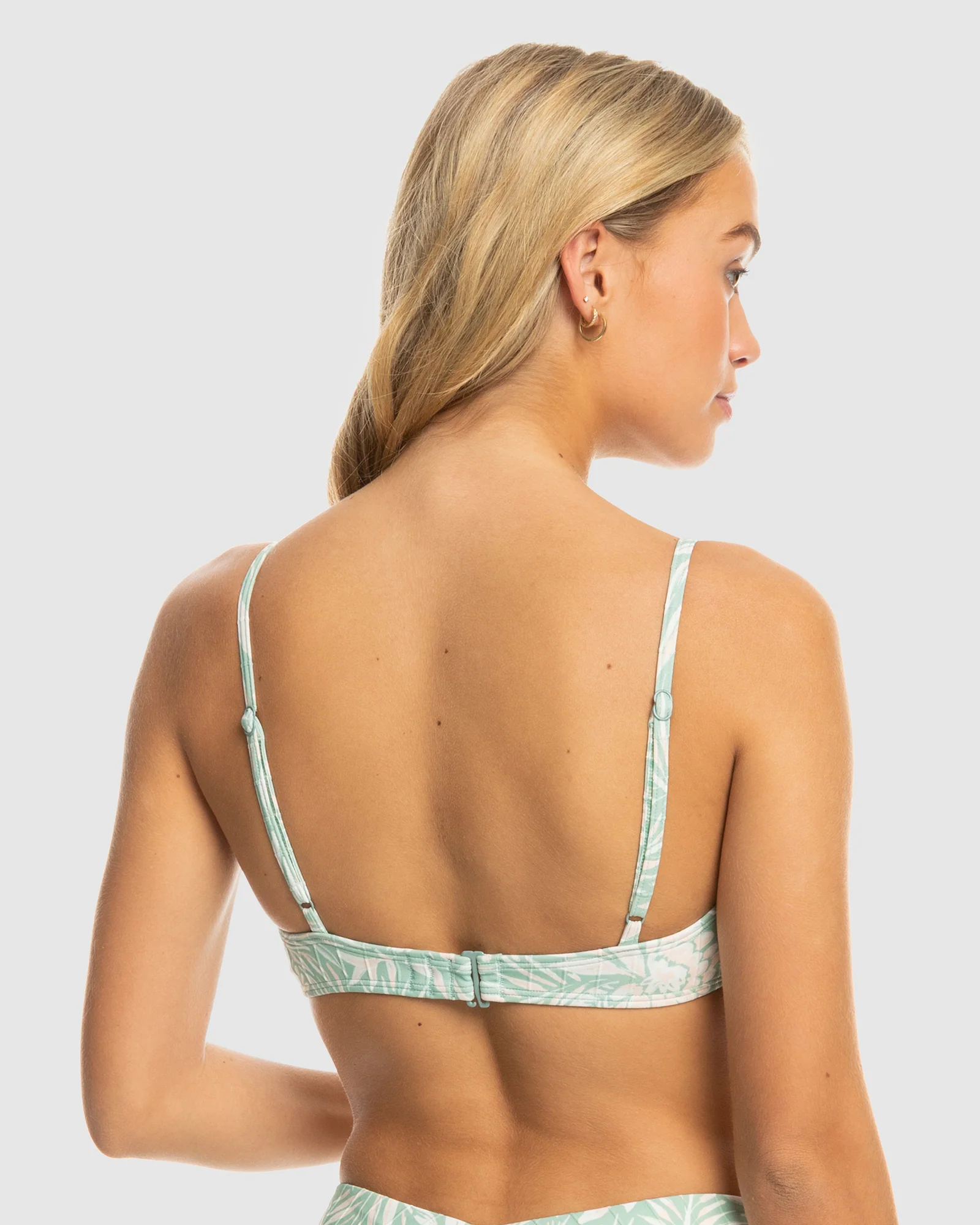 Womens Pt Rib Roxy Love The Surf Knot Bikini Top - Image 3