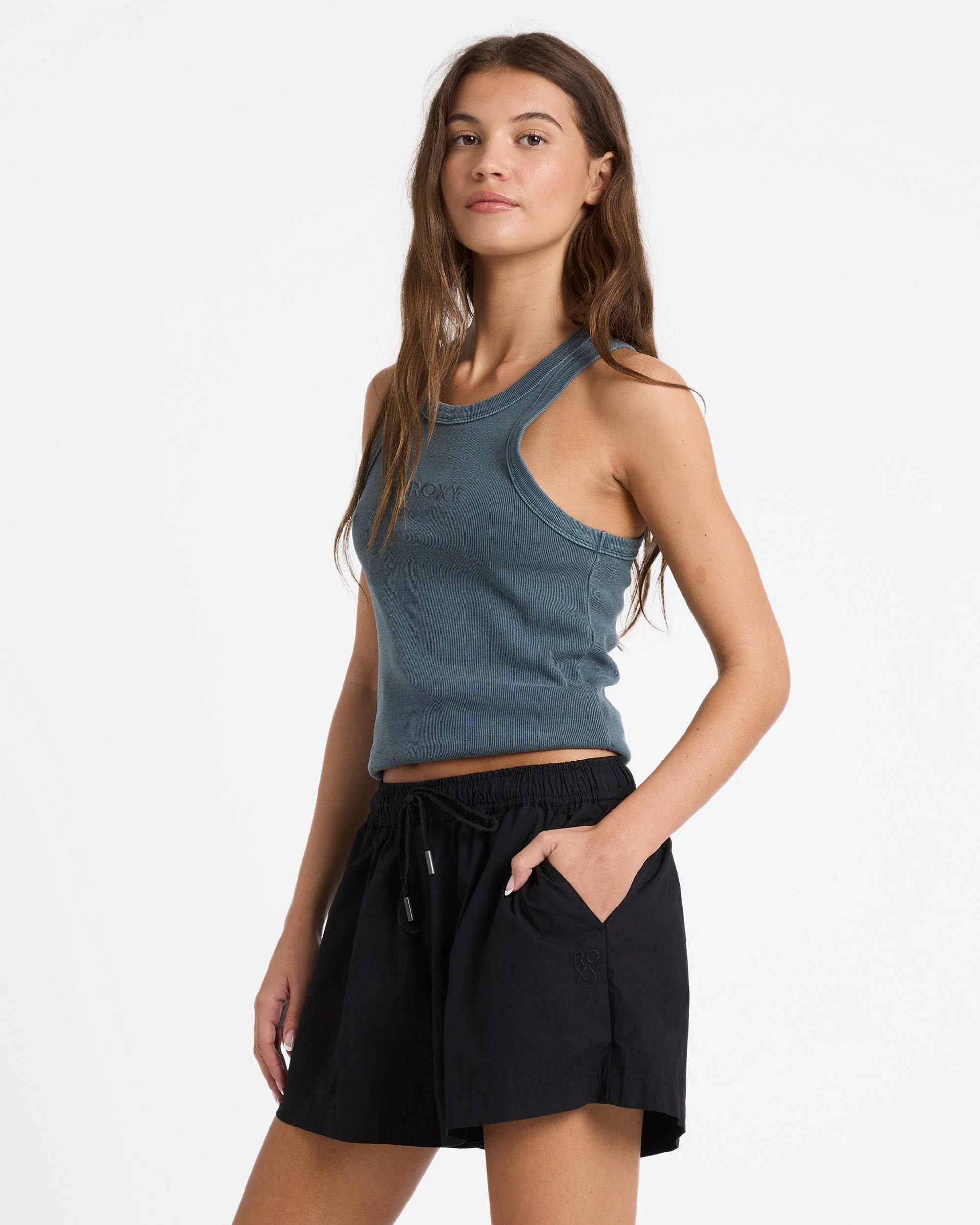 Womens Recess Elastic Waist Shorts - Image 4