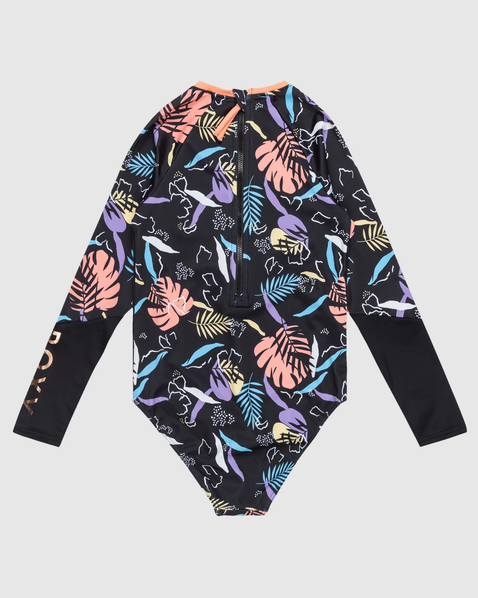 Girls 8-16 Active Onesie Long Sleeve Rash Vest - Image 2