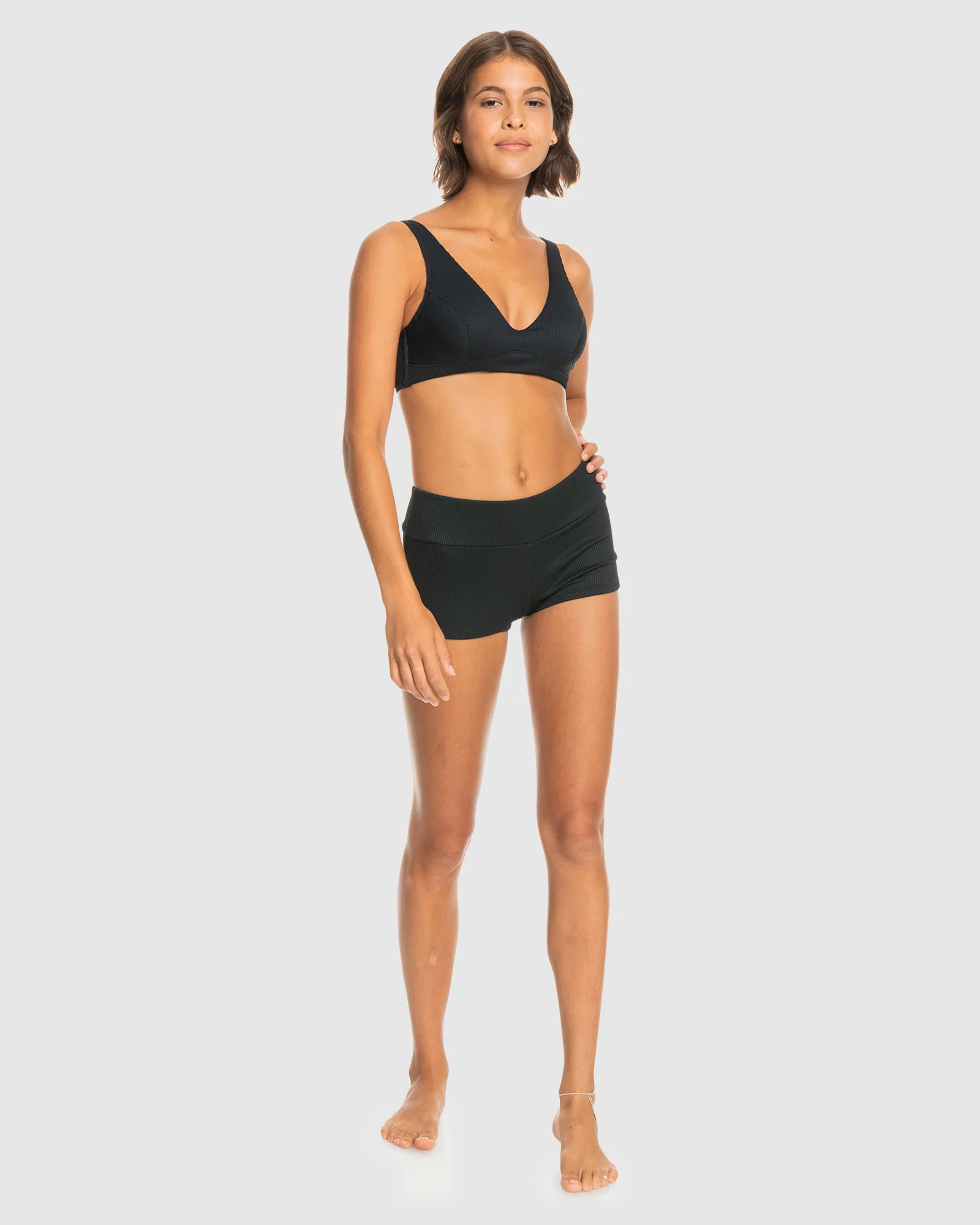 Womens Rib Roxy Love Boyleg Bikini Bottom - Image 4