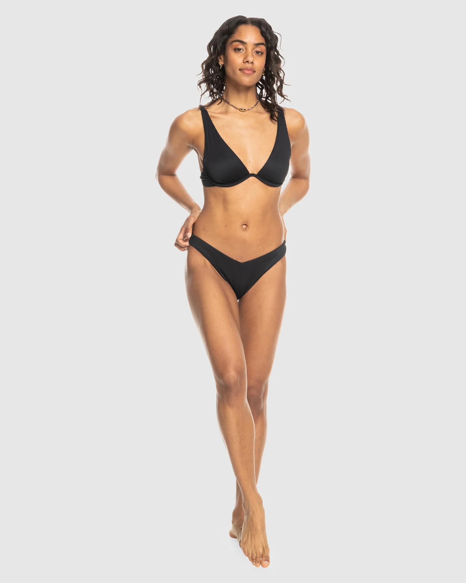 Womens Rib Roxy Love Offshore V Bikini Top - Image 4