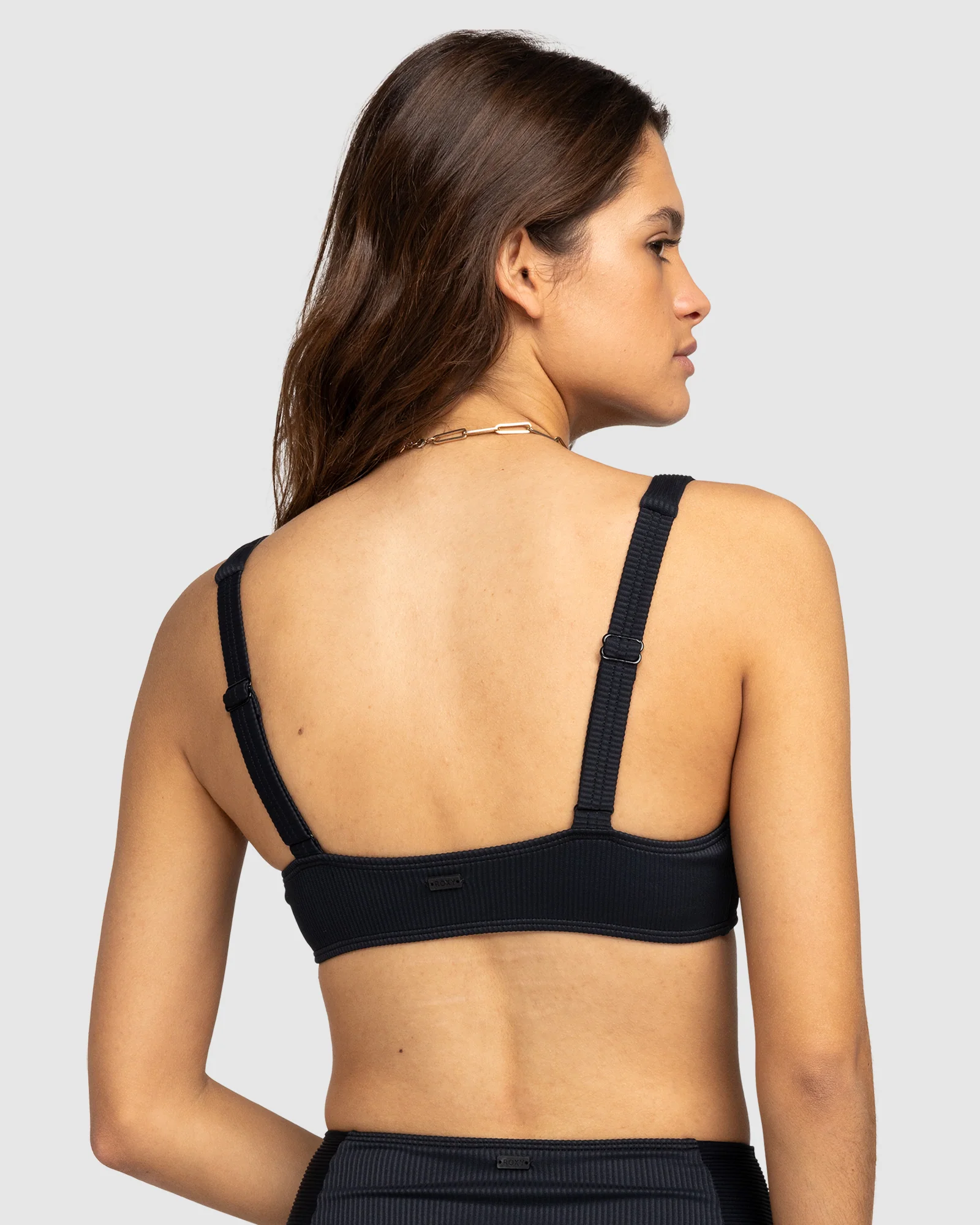 Womens Rib Roxy Love The Glassy Bikini Top - Image 3