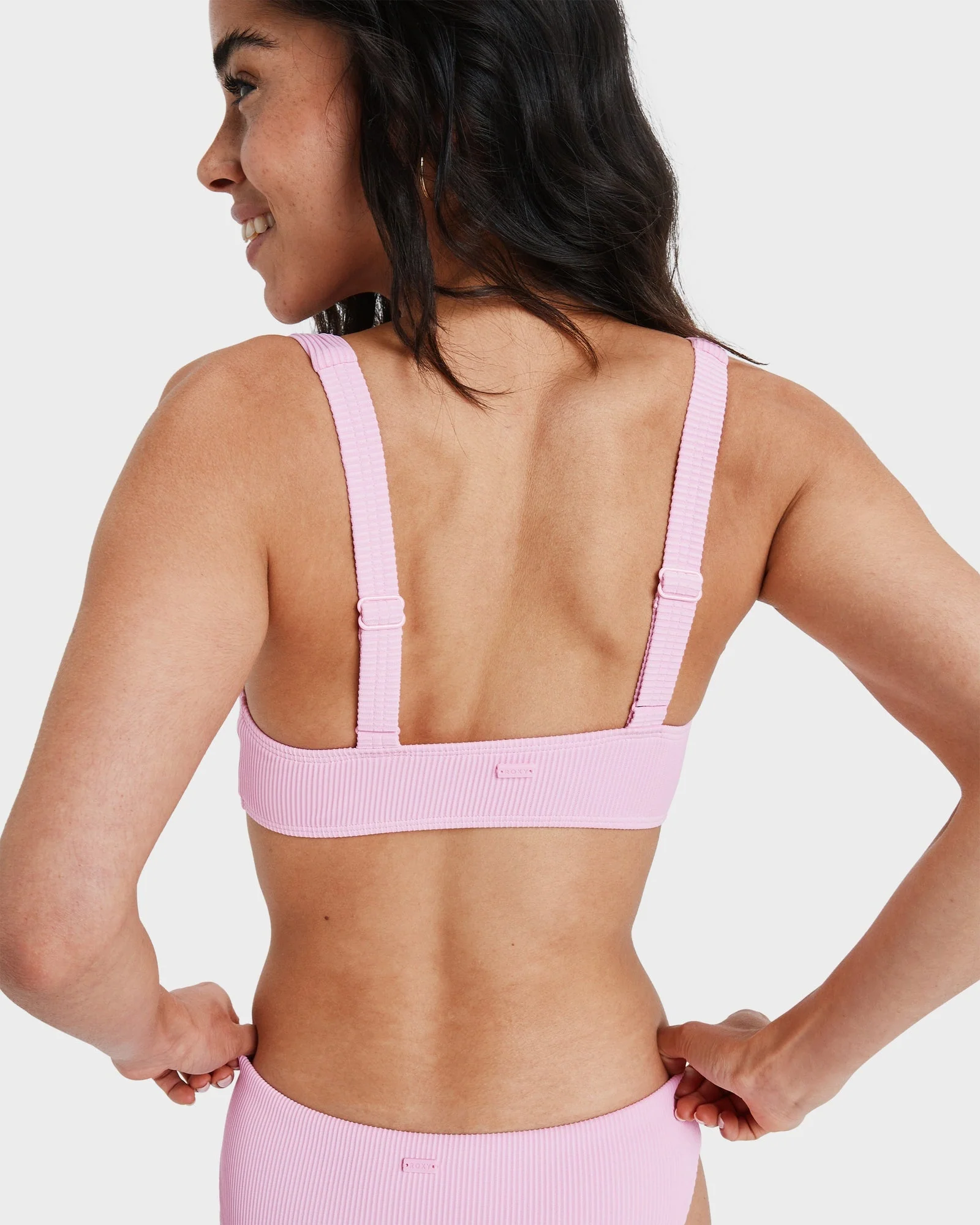 Womens Rib Roxy Love Bikini Top - Image 3