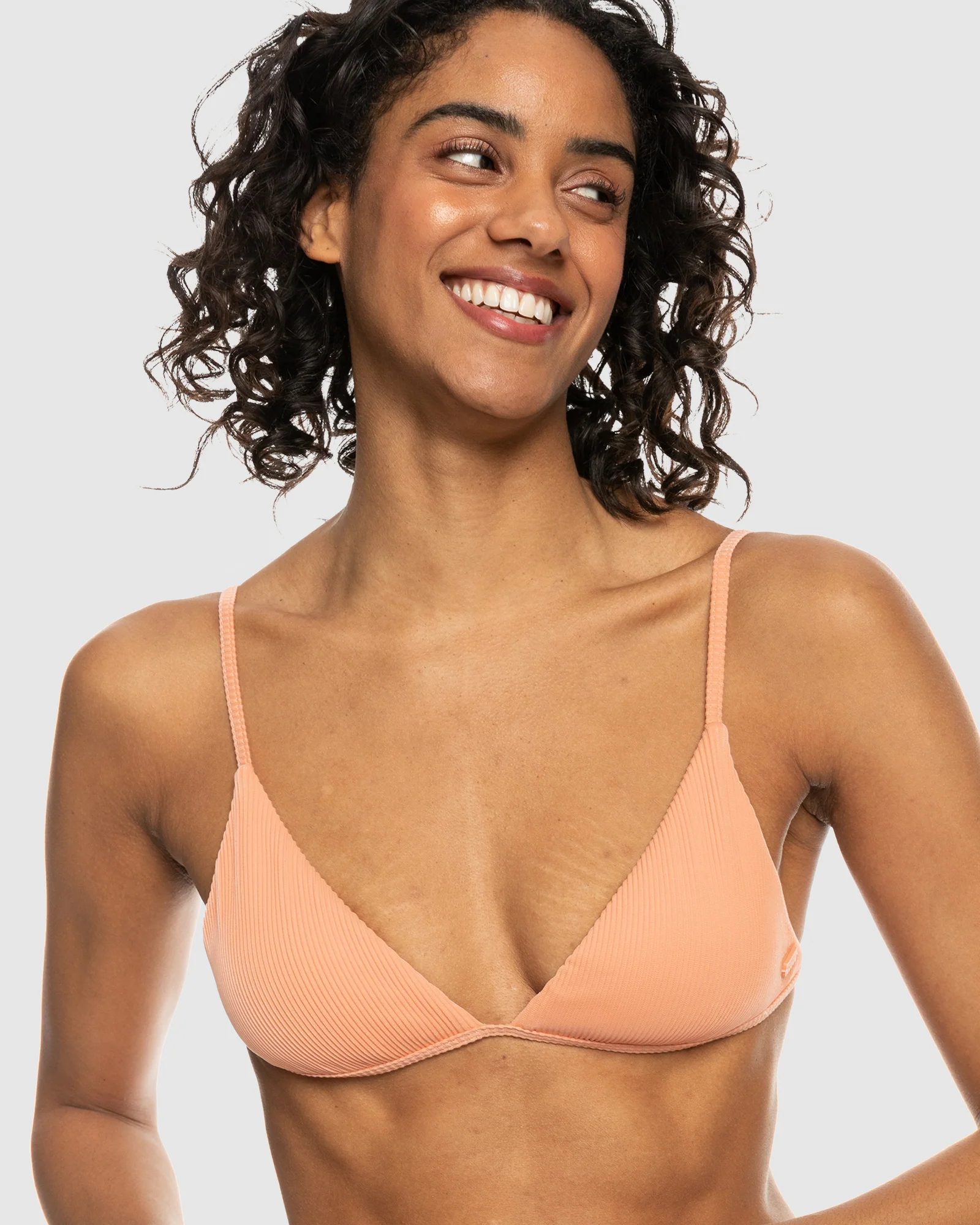 Womens Rib Roxy Love The Quiver Tri Bikini Top - Image 4