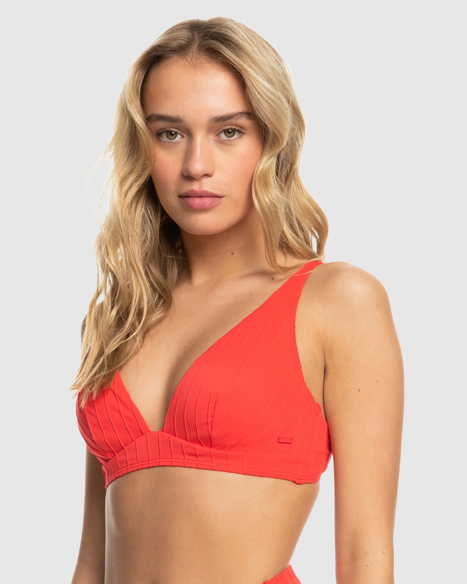 Womens Rib Roxy Love The Roller Bikini Top - Image 2