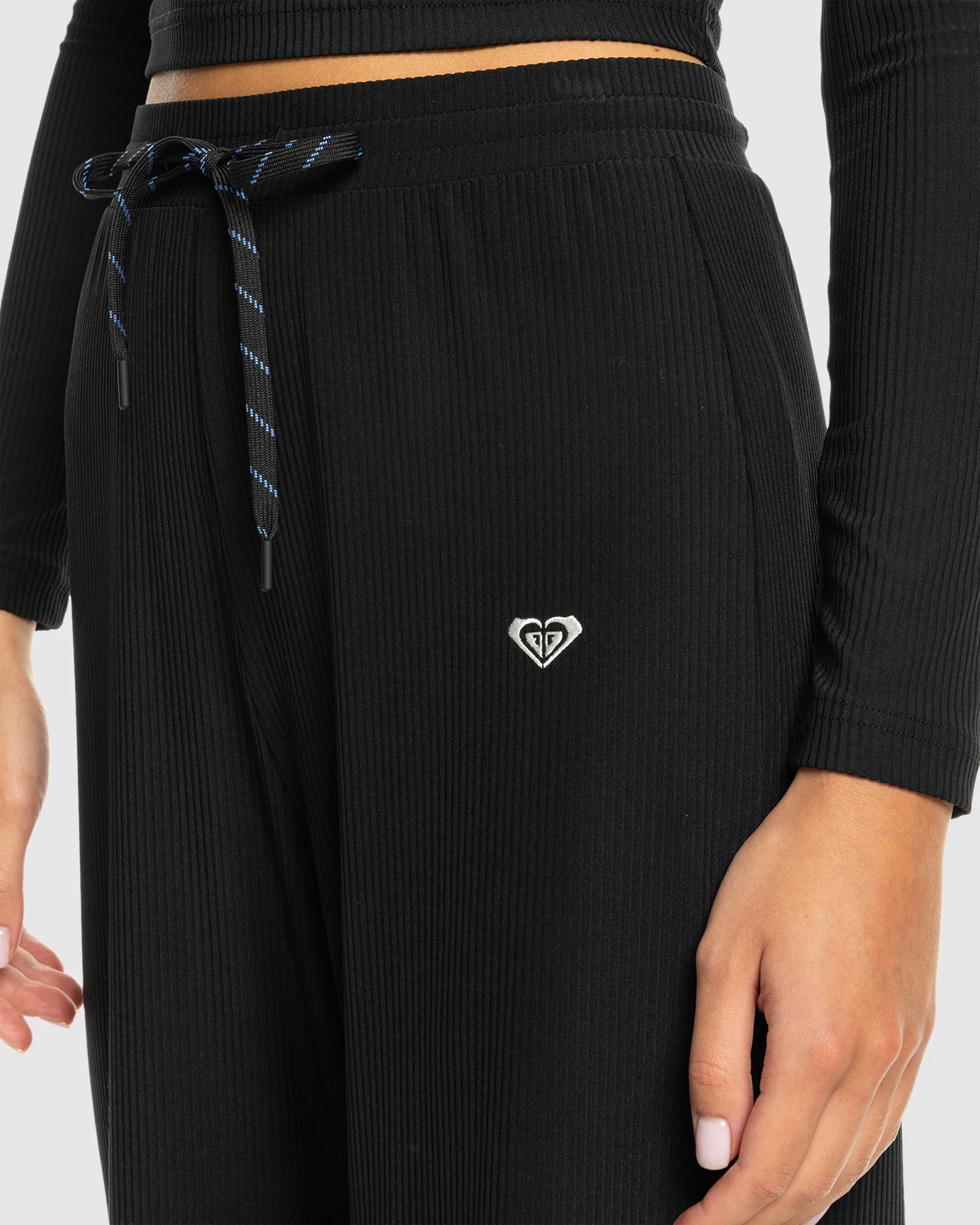 Womens Rise & Vibe Rib Wide Leg Pants - Image 6