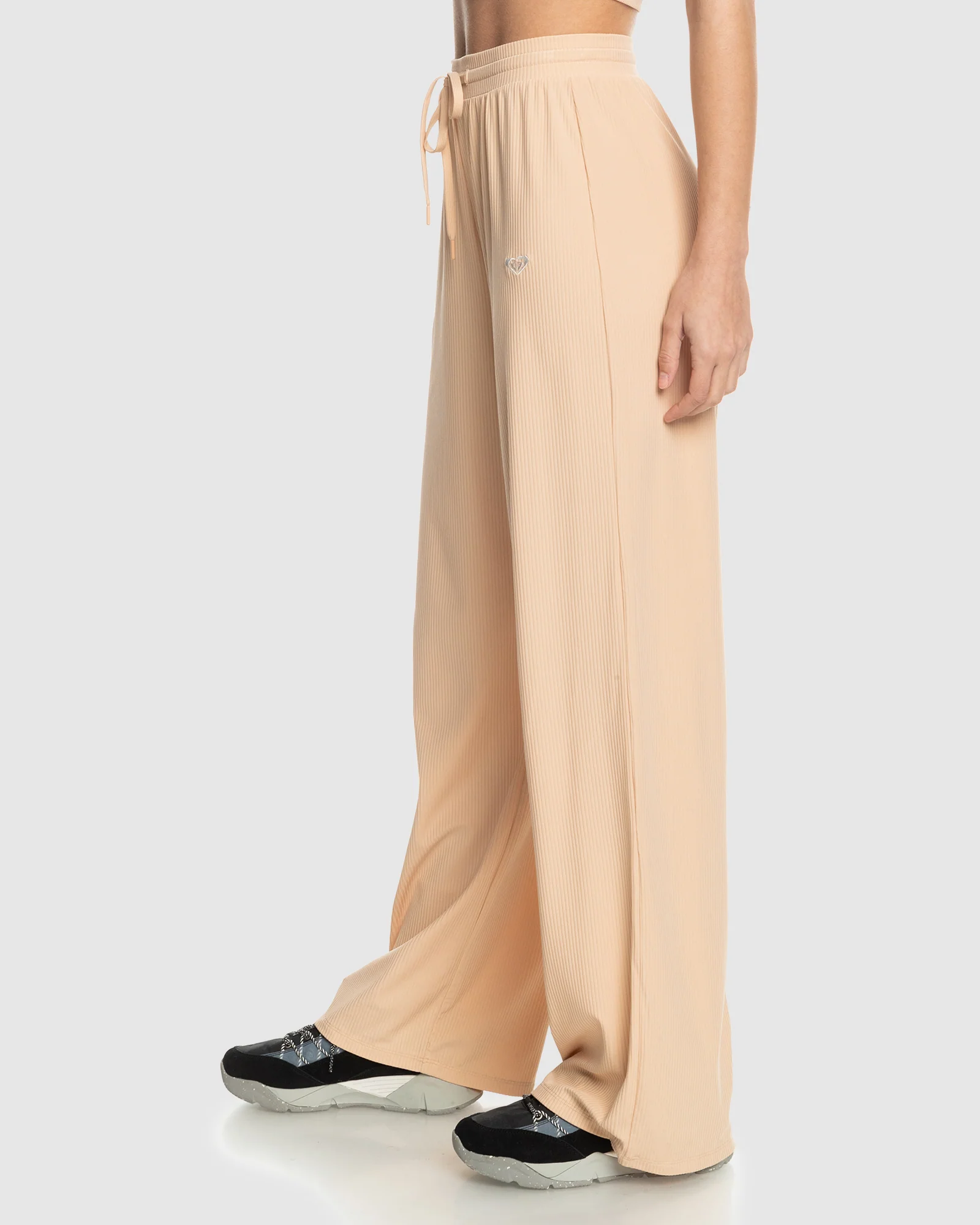 Womens Rise & Vibe Rib Wide Leg Pants - Image 2
