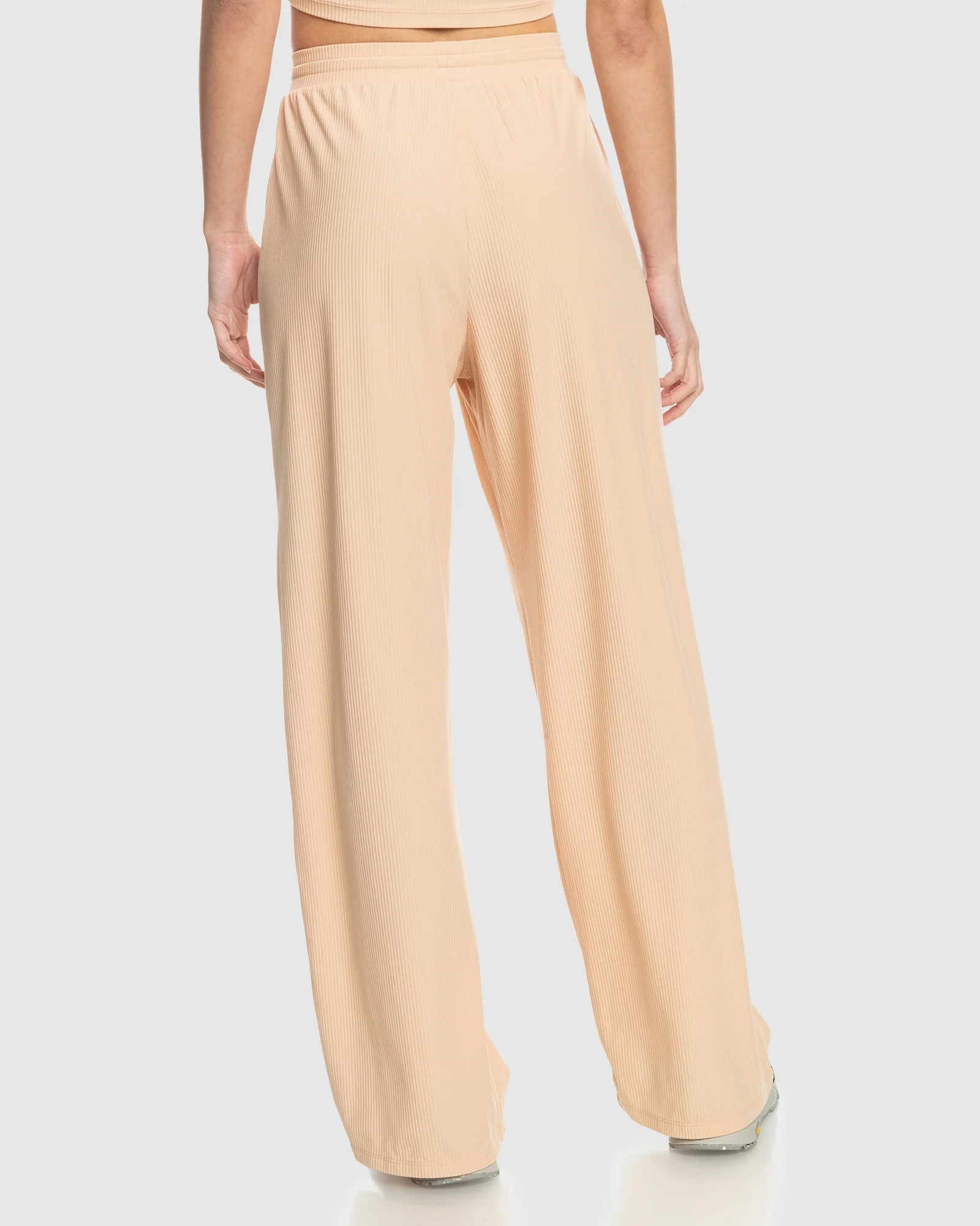 Womens Rise & Vibe Rib Wide Leg Pants - Image 3