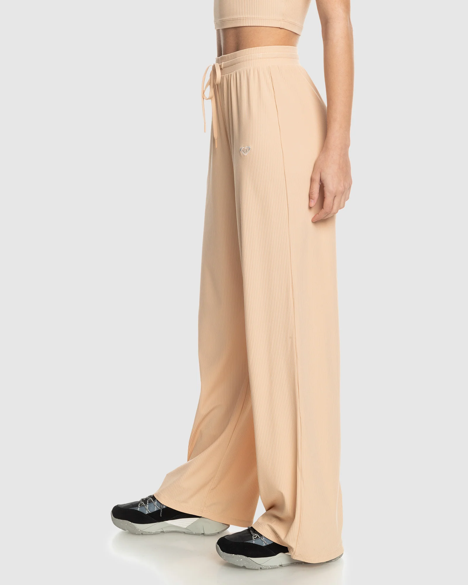 Womens Rise & Vibe Rib Wide Leg Pants - Image 6