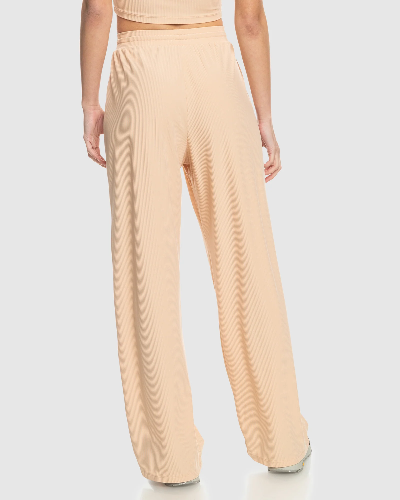 Womens Rise & Vibe Rib Wide Leg Pants - Image 8
