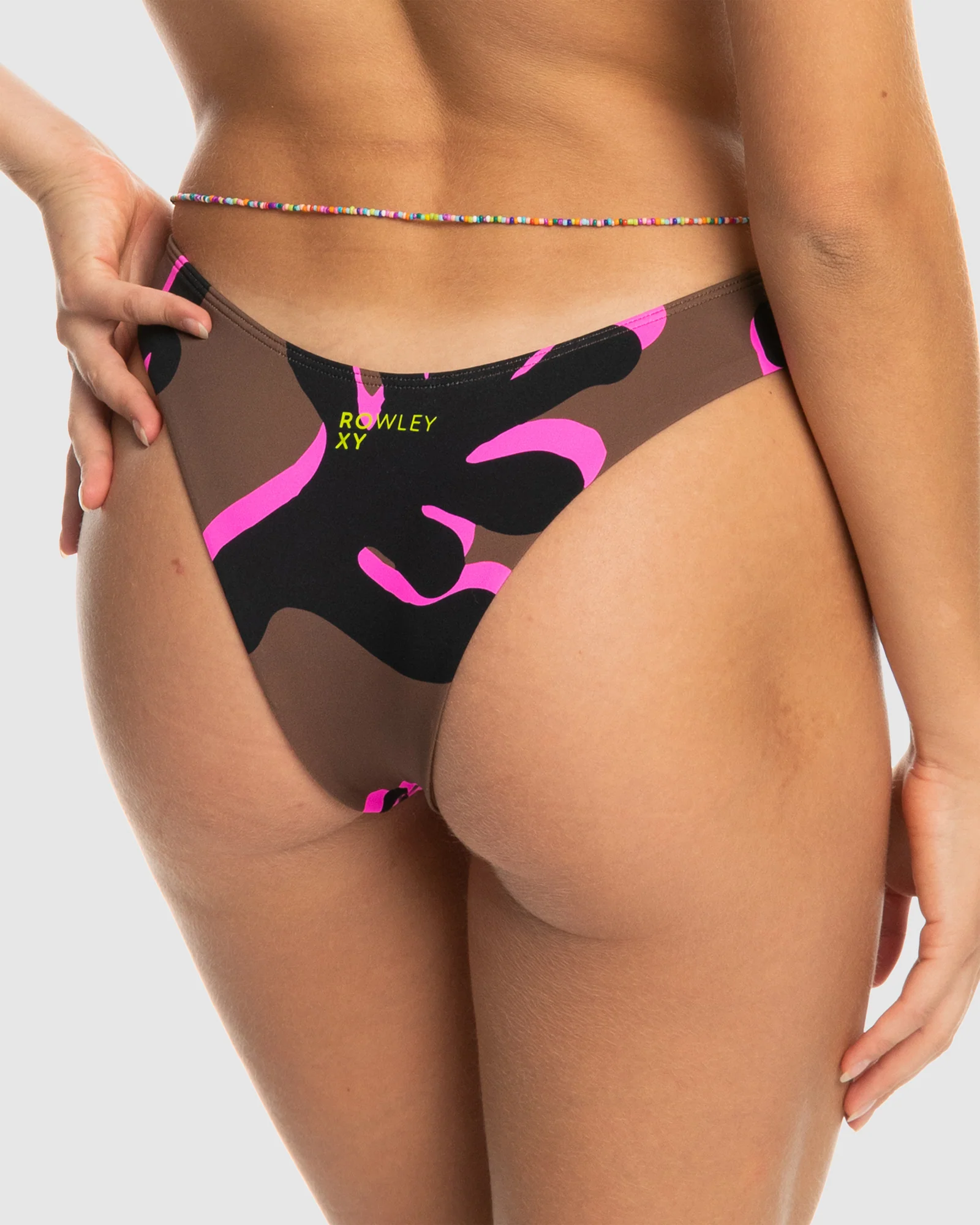 Womens Rowley X Roxy High Leg Cheeky Bikini Bottom - Image 3