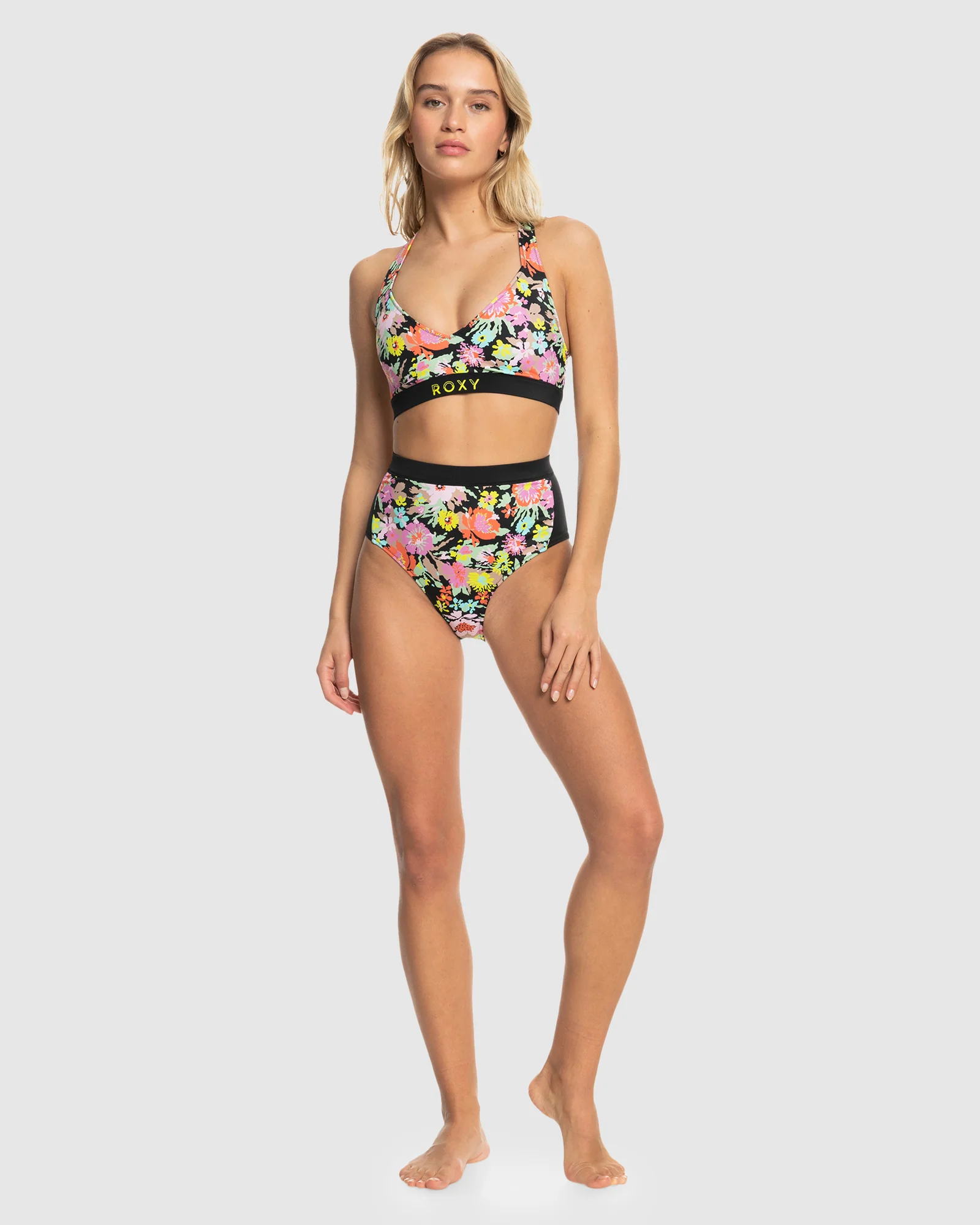 Womens Roxy Active Aop Bralette Bikini Top - Image 4