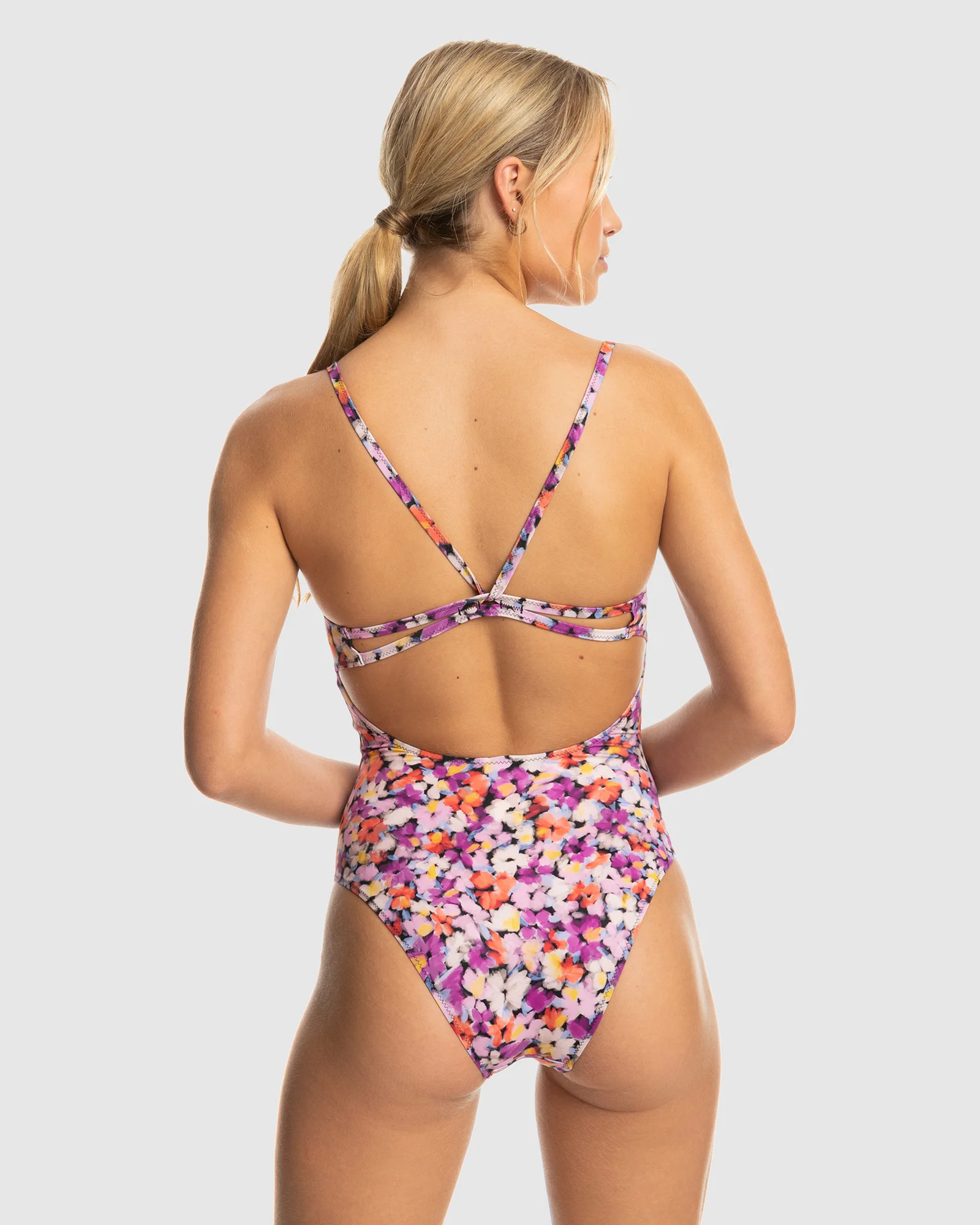 Womens Roxy Active Basic Aop 1Pce One Piece Swimsuit - Image 3