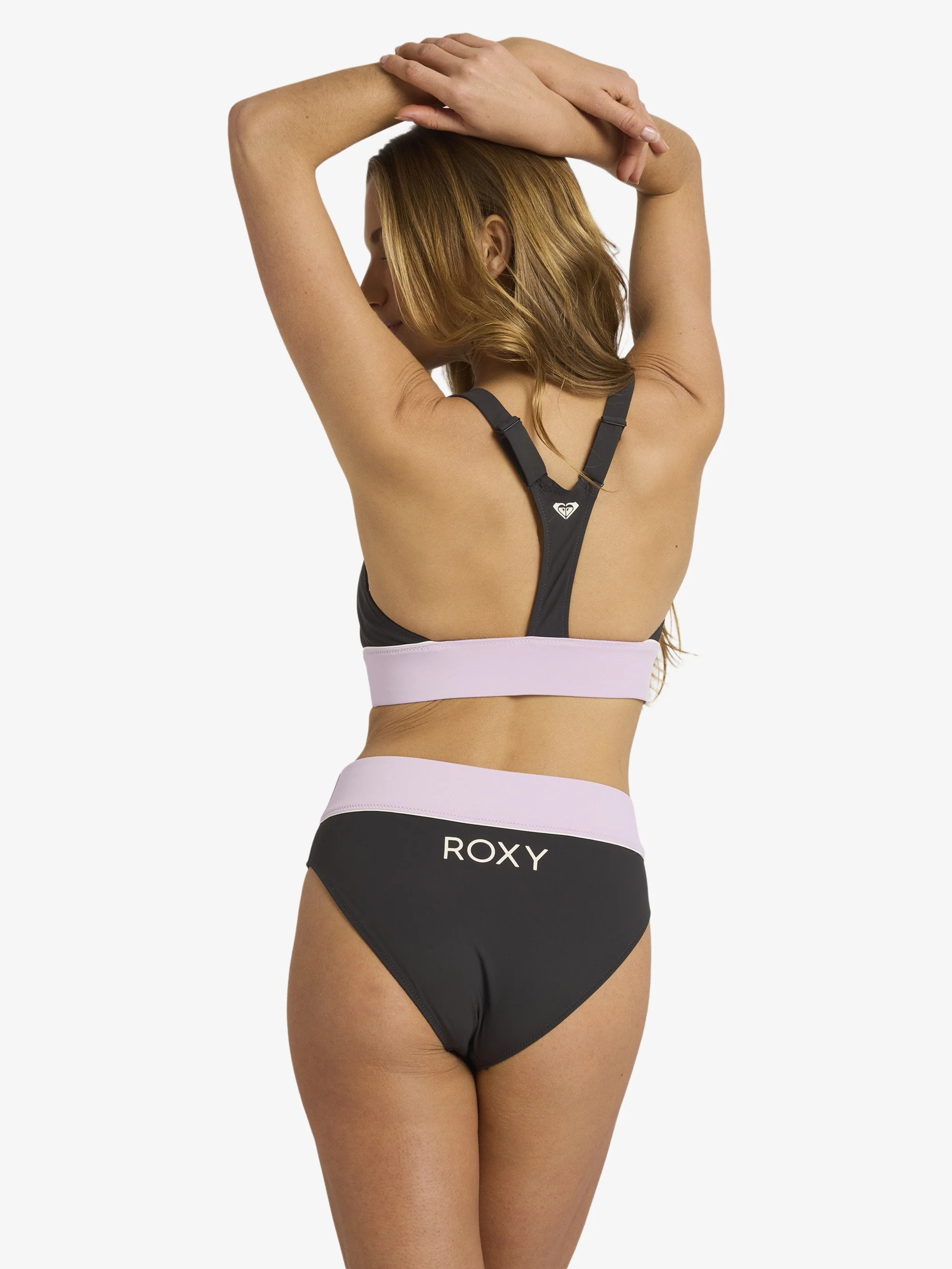 Womens Roxy Active C Block High Waist Bikini Bottom - Image 2