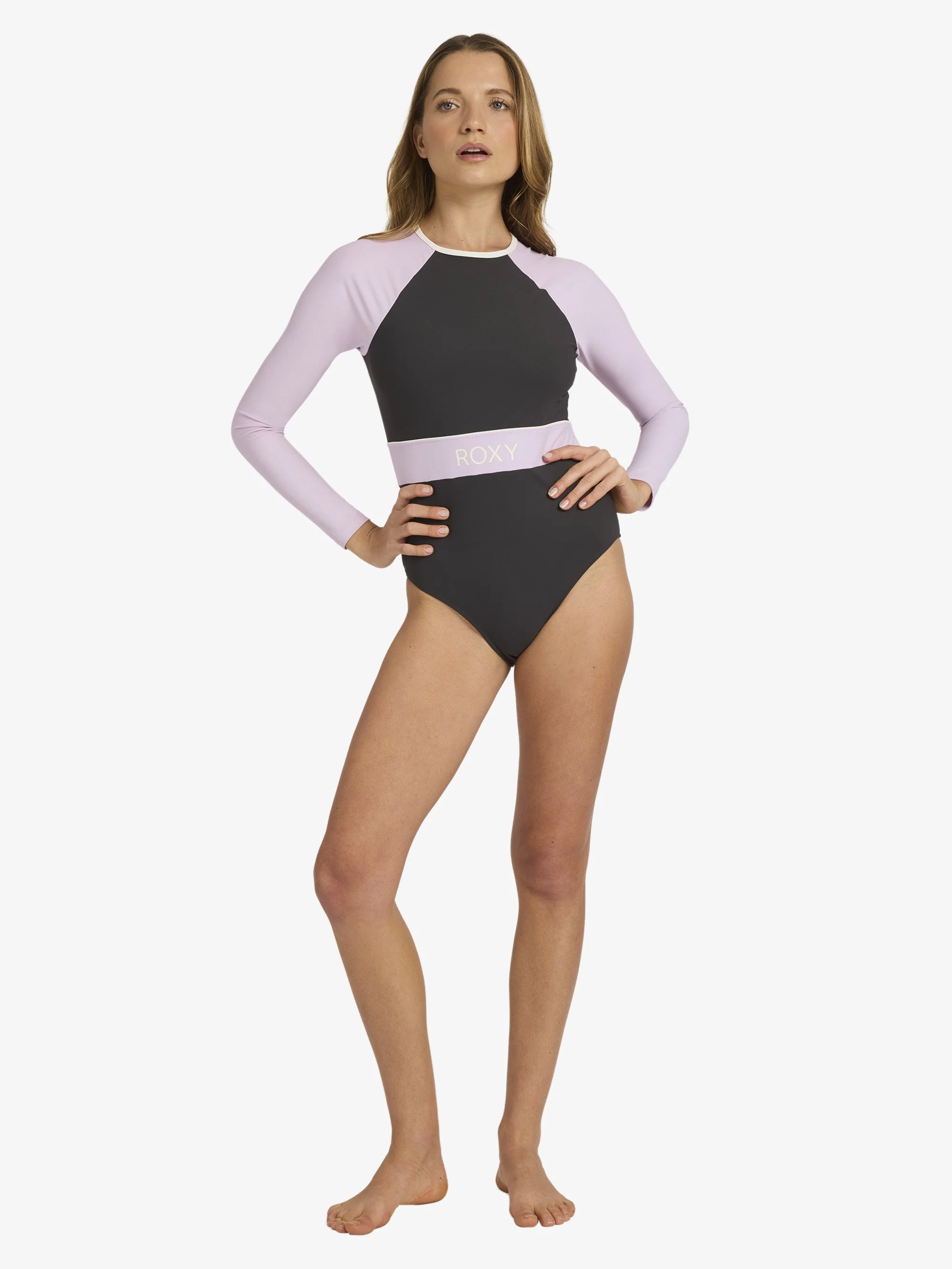 Womens Roxy Active Long Sleeve One Piece - Image 5