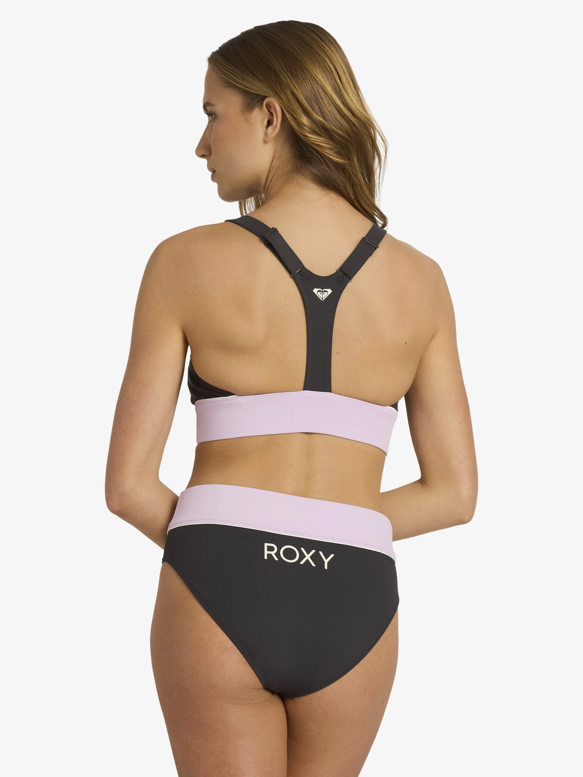 Womens Roxy Active C Block Bikini Top - Image 2