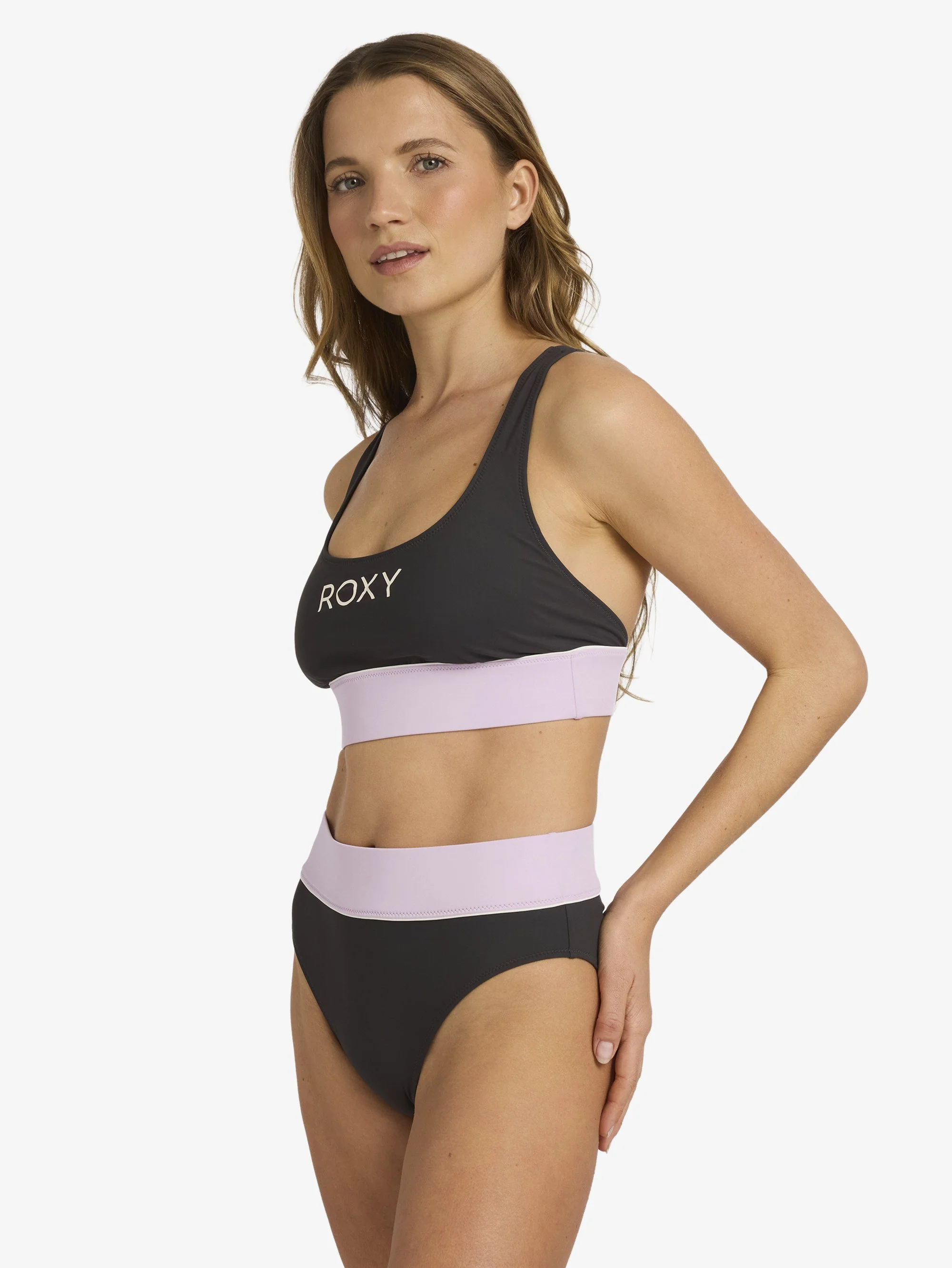 Womens Roxy Active C Block Bikini Top - Image 4