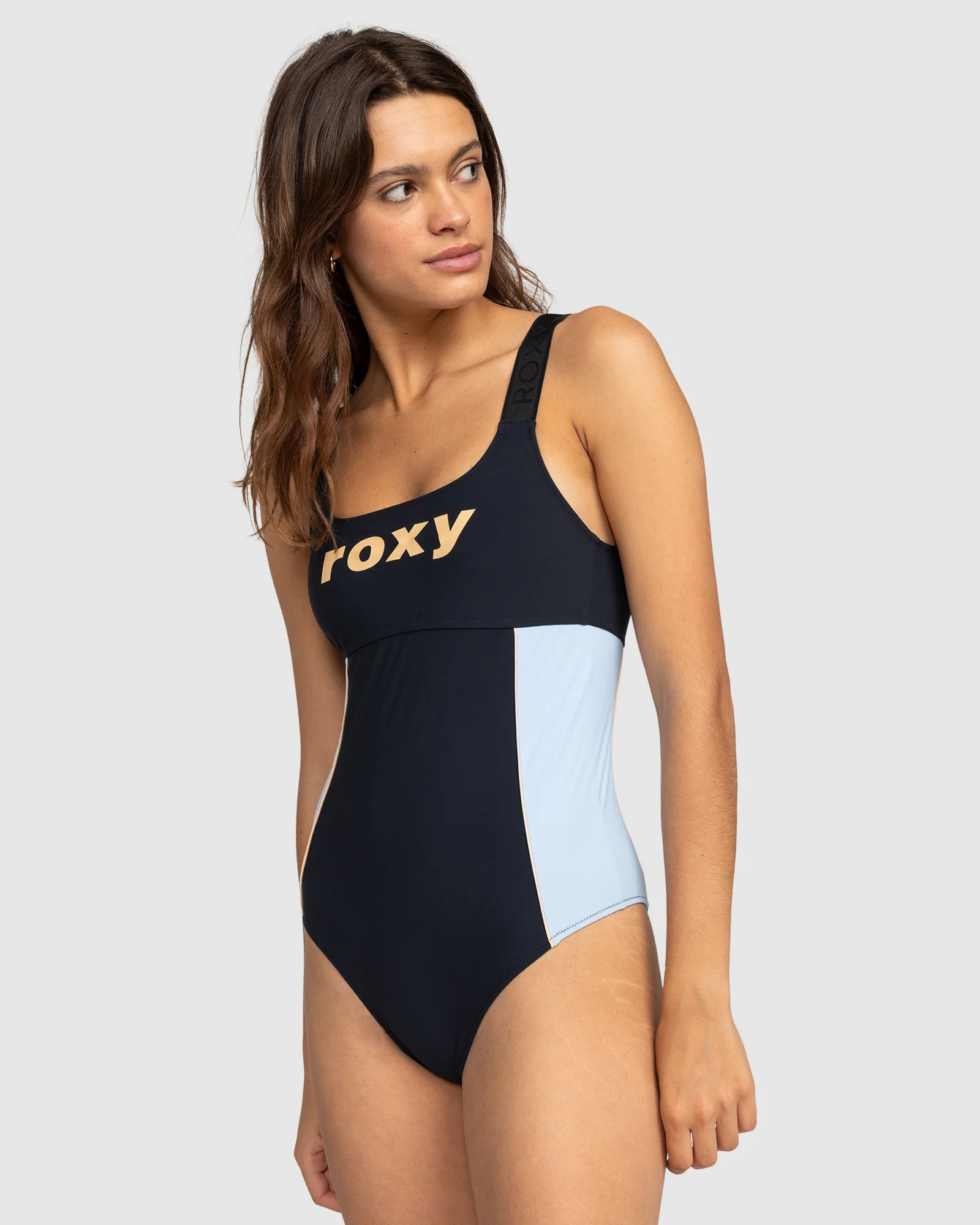 Womens Roxy Active Colorblock One Piece Swimsuit - Image 2