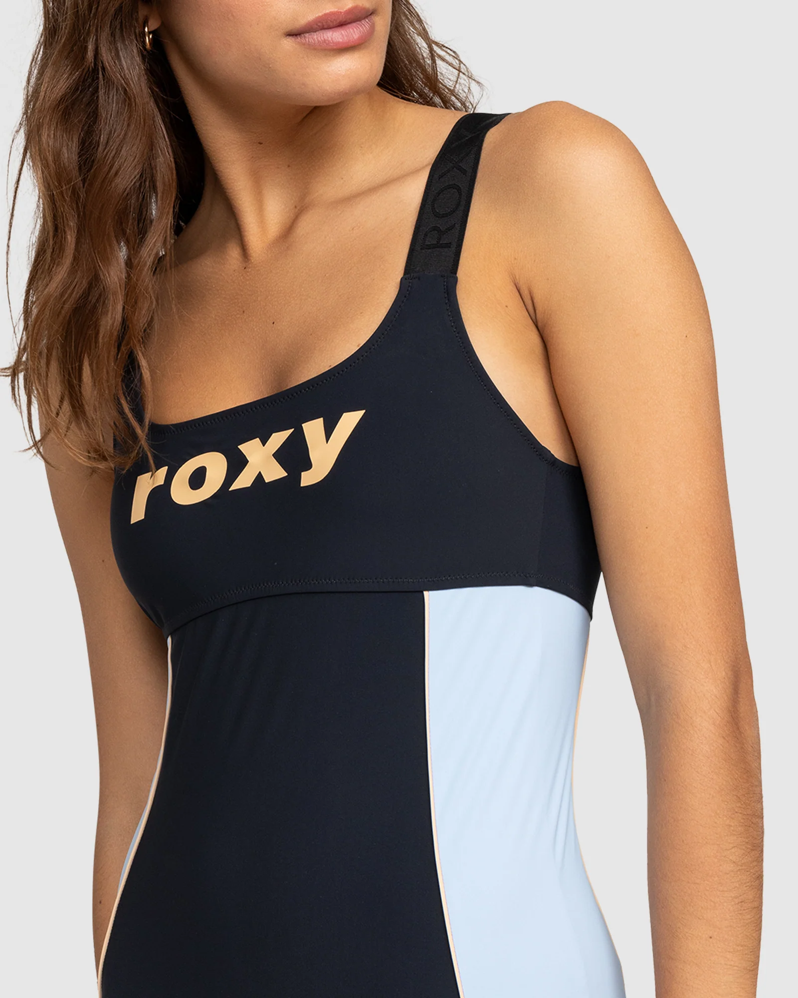 Womens Roxy Active Colorblock One Piece Swimsuit - Image 4